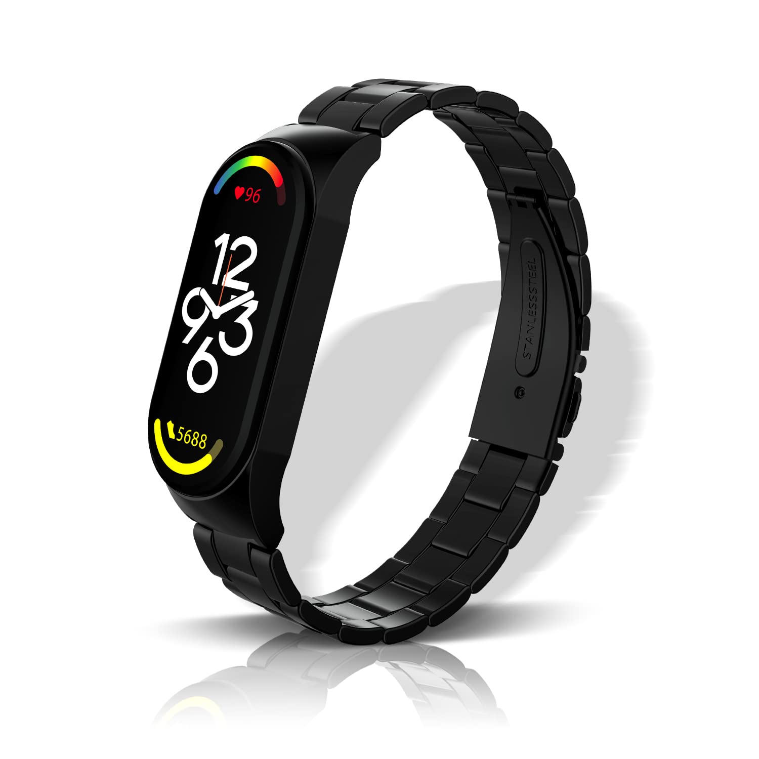SeNool Cinturino Compatibile con Xiaomi Smart Band 7, [Resistente Corrosione] [Impermeabile] Braccialetto Acciaio Inossidabile Magnetico Metallo per Xiaomi Mi Band 7 - Oro Rosa