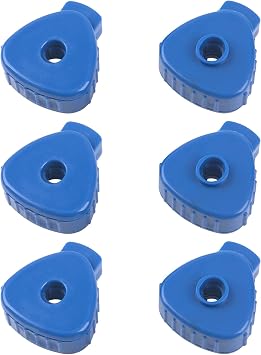 6Pcs Yootones Plastic Quick-set Cymbal Nut Compatible with Percussion Drum Kit Blue