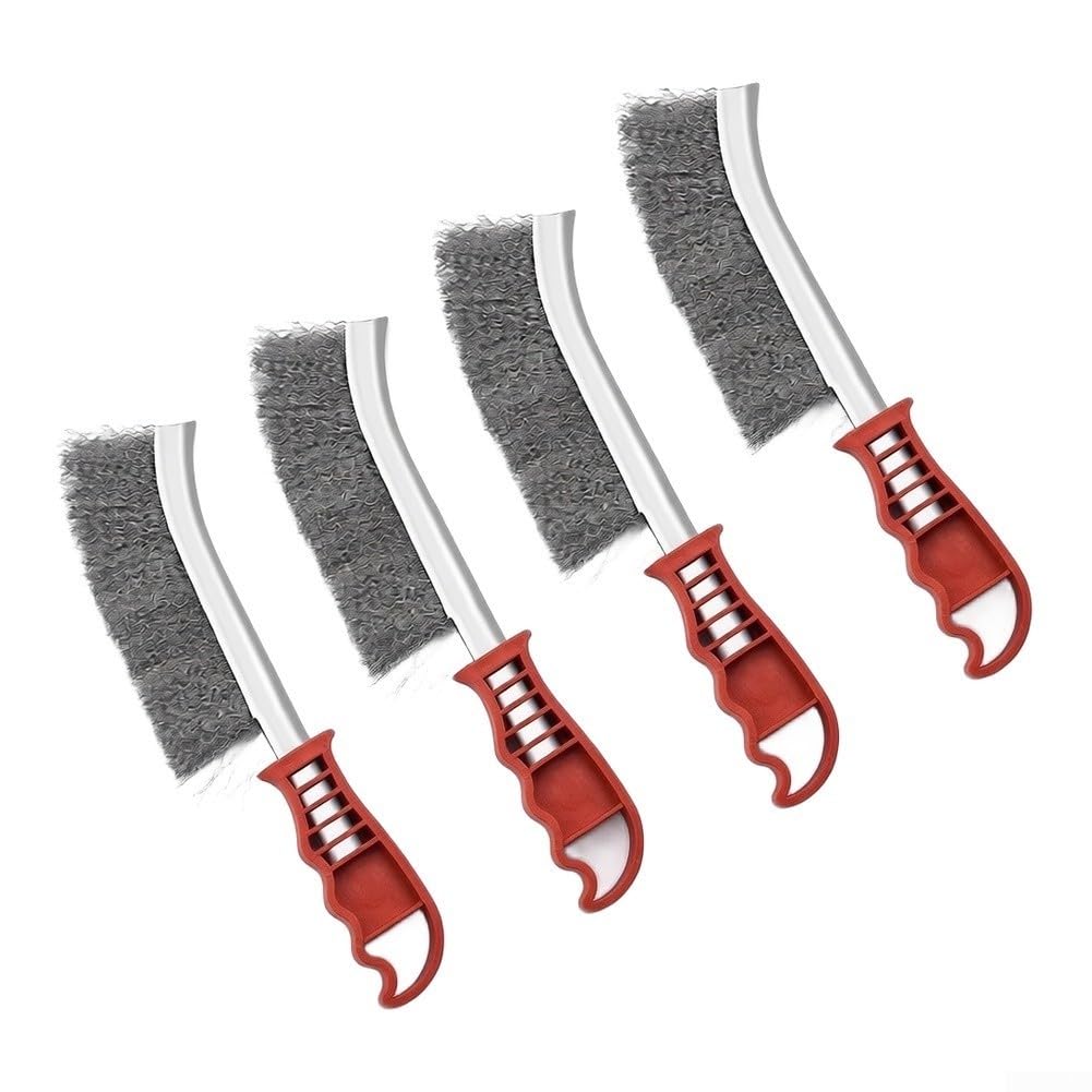 Juego Cepillos Metal BBQ Soldadura Mango Ergonómico(4pcs)