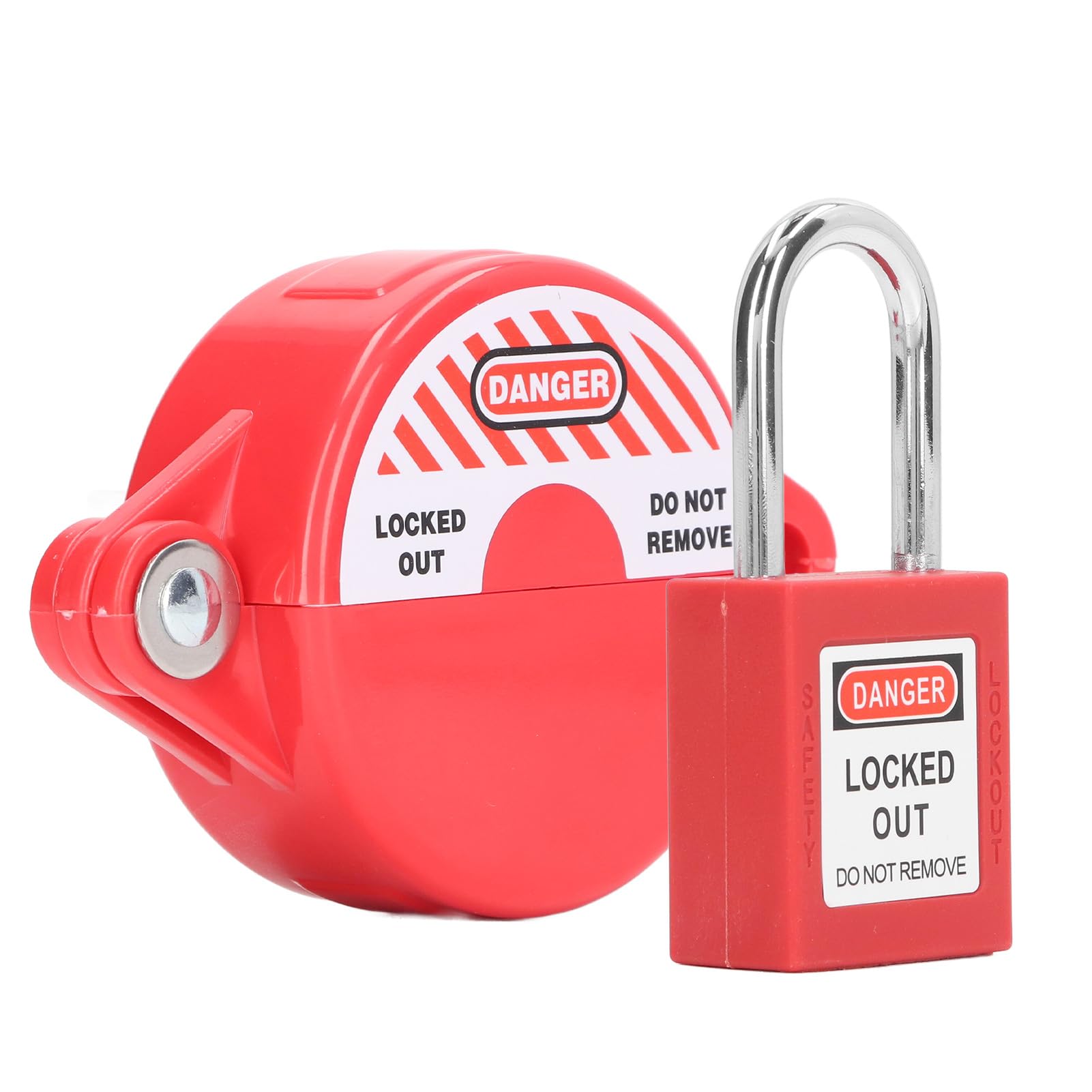 Gate Valve Lockout Set, Lockout Tagout Valve Set Erosion High Temperature ABS for Yard