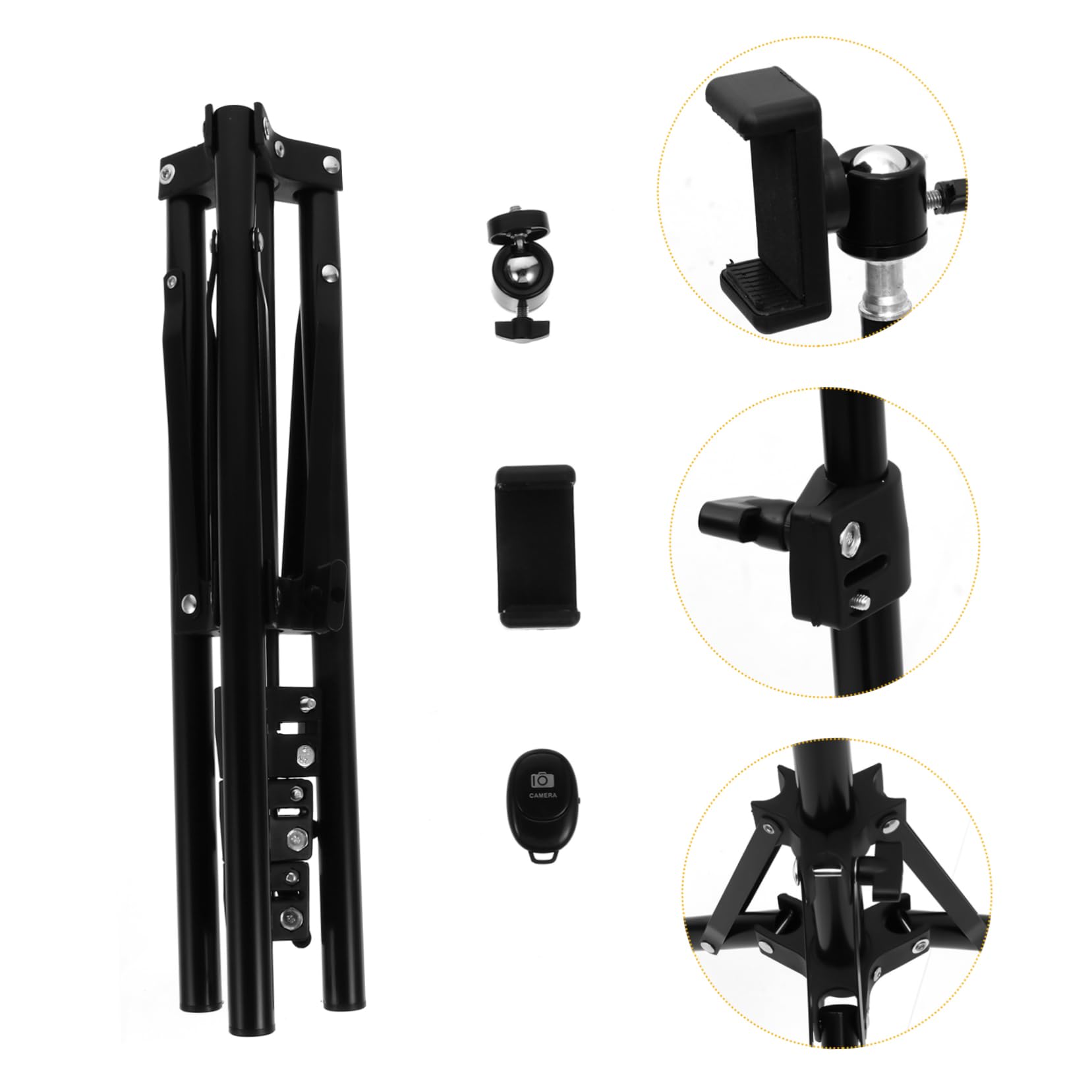 STOBOK 1set Supporto Per Smartphone Per Live Streaming Treppiede Portatile Per Conferenze e Videochiamate Design Elegante e Facile Da Usare Compatibile Con Cellulari e Tavoli Da Metri