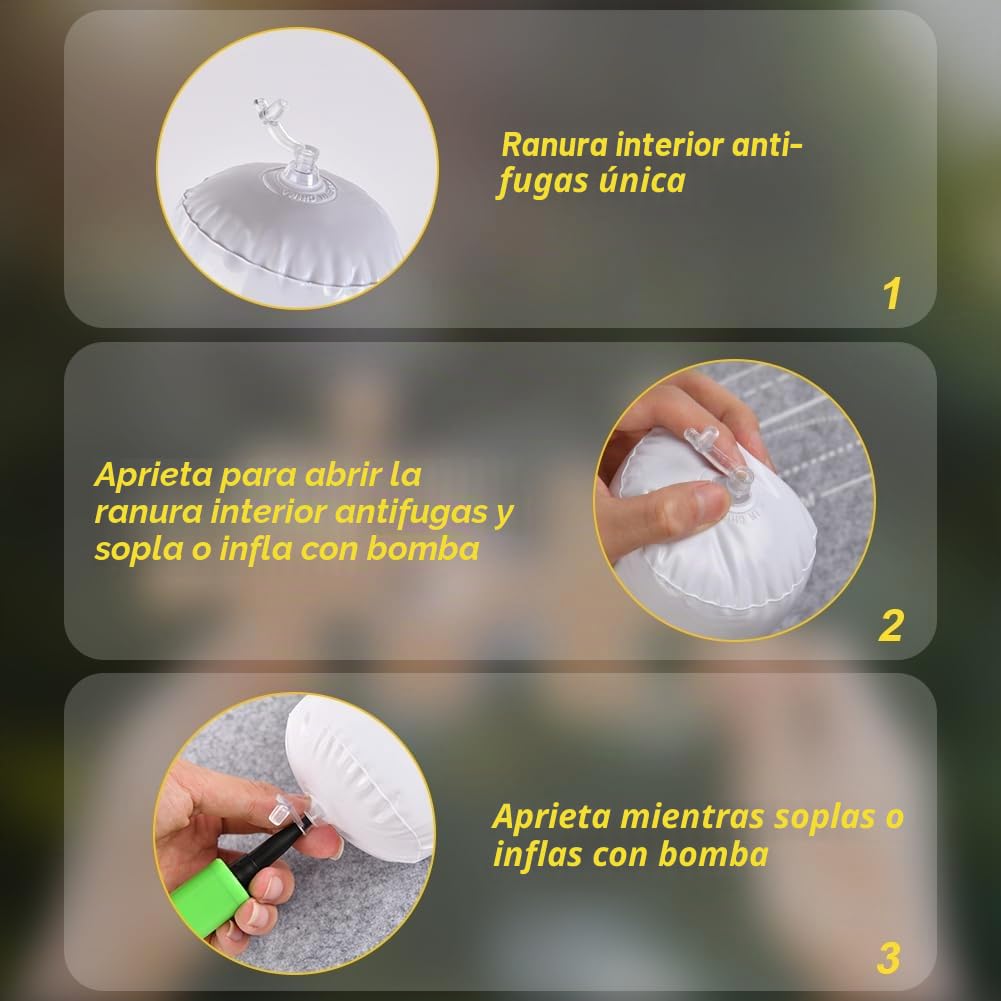 Ainiv Tapete Puzzle, Puzzle Roll Mat con Líneas Auxiliares para hasta 1500 Piezas, Plegable Alfombra Puzzle con Bomba Inflable, Antideslizante Tapete Puzzle para Almacenar Rompecabezas