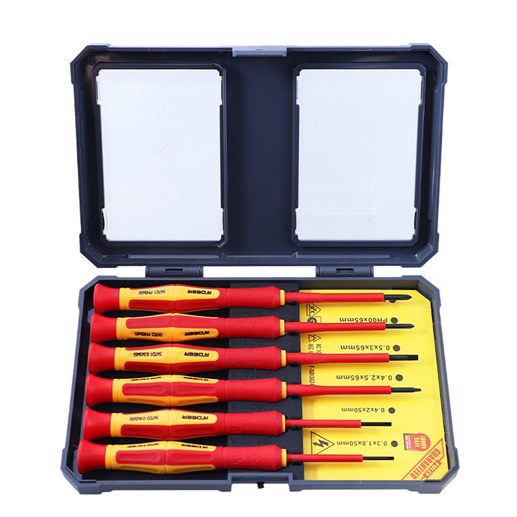6 Pieces Electronic Screwdriver Set Electrician Tool for Smartphone Tablet & Laptop Screwdriver Set