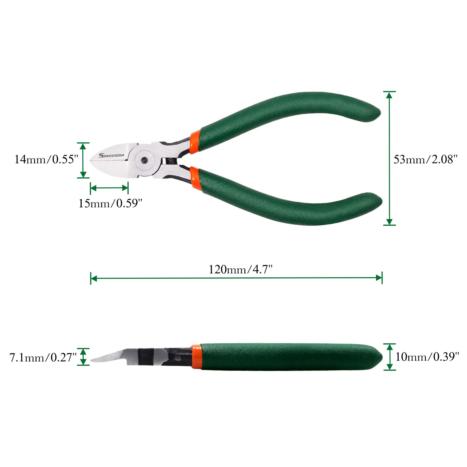SPEEDWOX Wire Flush Cutters 6 Inch Precision Side Cutter Pliers...