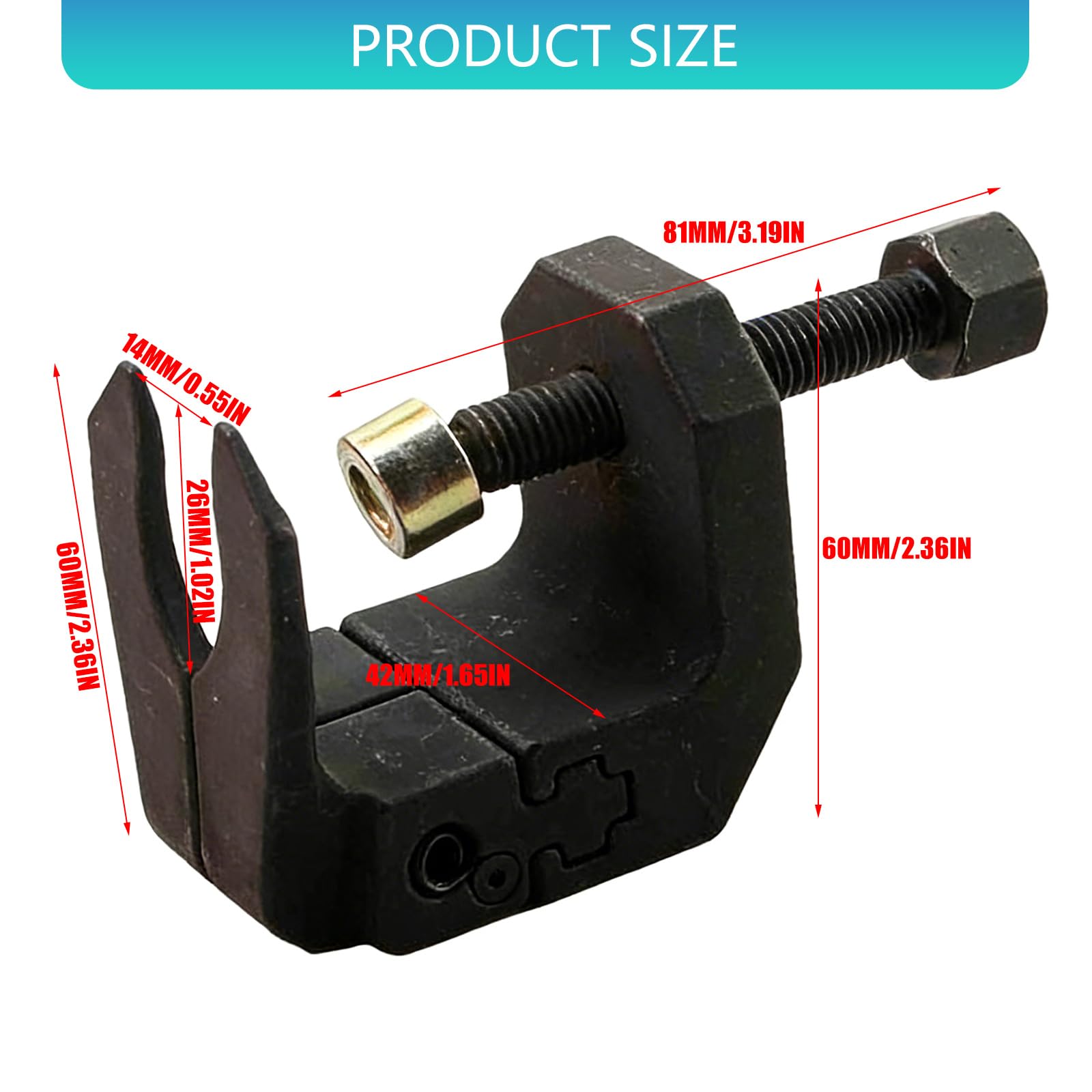 Estrattore per braccio tergicristallo per auto Strumento per rimozione resistente Smontaggio rapido Strumento per rimozione braccio tergicristallo per auto Estrattore per parabrezza Rimozione