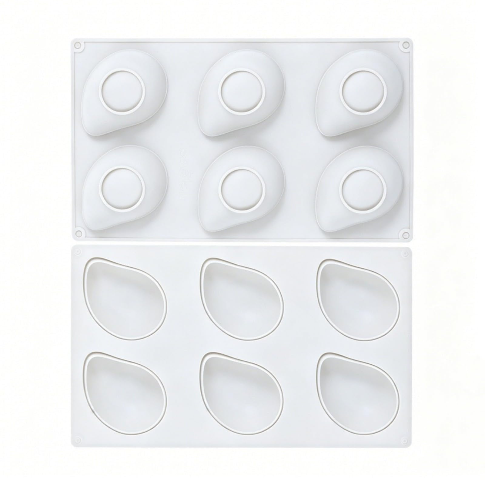Mekalero 6 Cavities Fruit Silicone Chocolate Mold Food Grade Silicone Baking Mold for Candy Mousses Cake Baking Recyclable Elastomer Cast