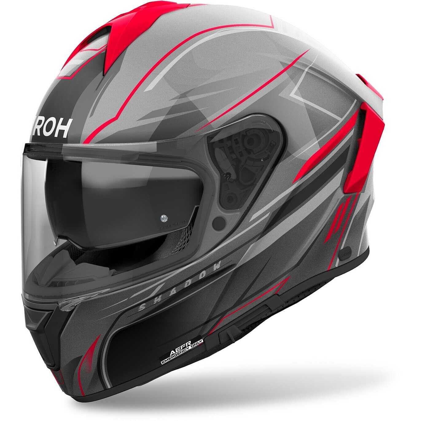 Casco AIROH Spark 2 Shadow Red Gloss M integral para moto de carretera 4