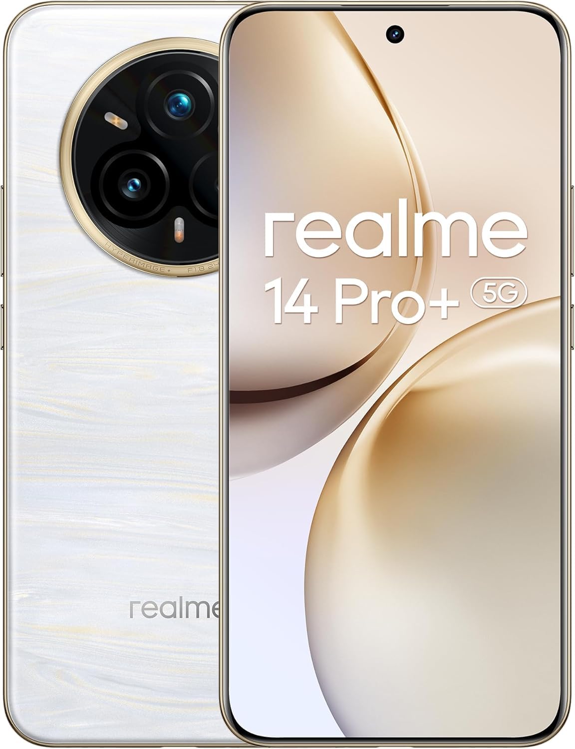realme 14 Pro+ 5G 256GB 8GB Pearl White + 120W Power Adapter