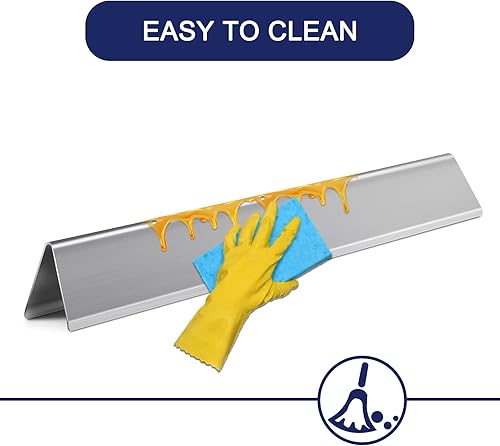 Miniatura 7 de Genesis 300 Grill Parts 7620 Barras aromatizantes para Weber Genesis E310 E320 E330 S310 EP330 con 3 piezas quemador 65505 deflectores de calor