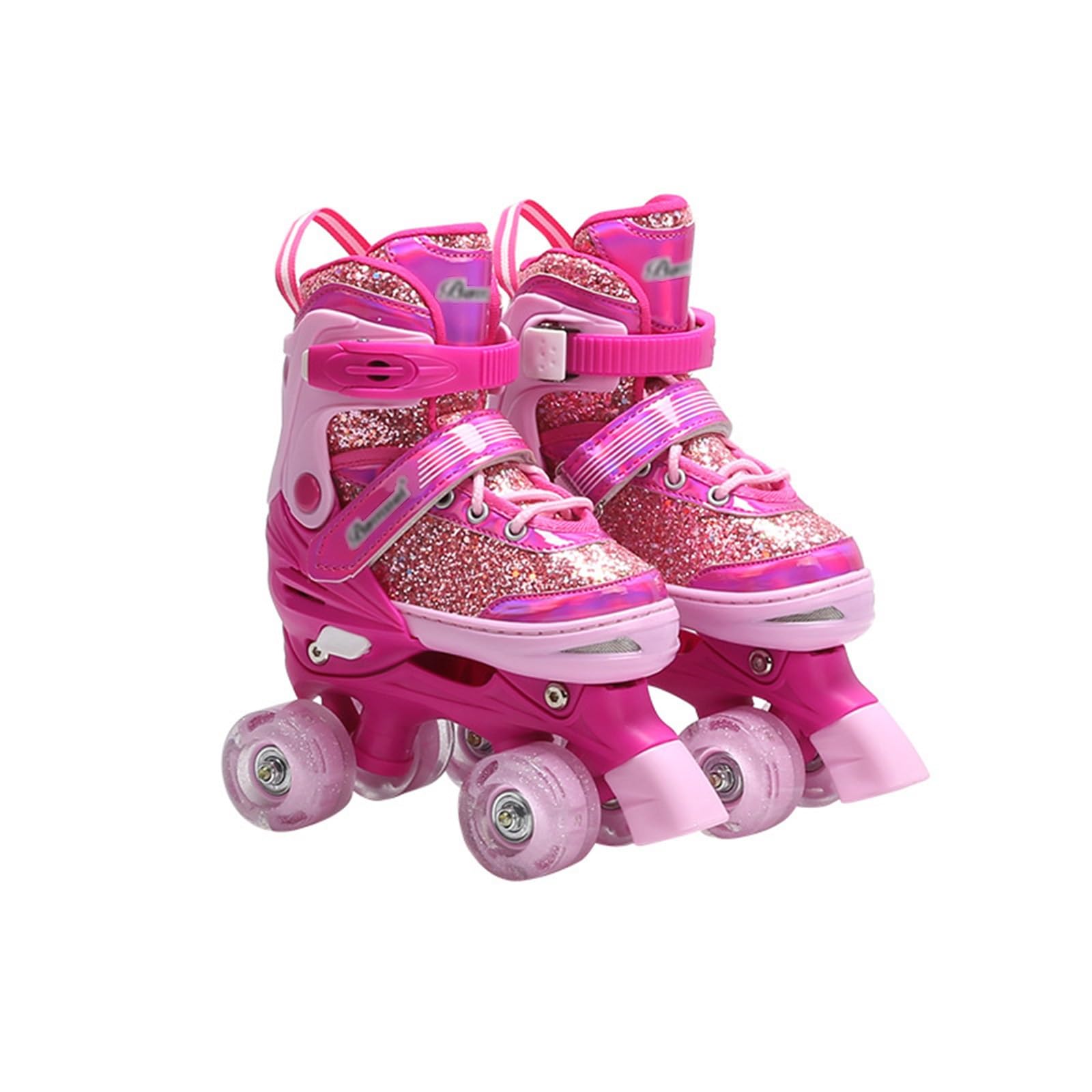 Roller Enfant à Double Rangée pour Filles Et Garçons Et Adultes avec Roues Lumineuses, à Quatre Roues Débutants Patin A Roulette pour L'Intérieur Et L'extérieur