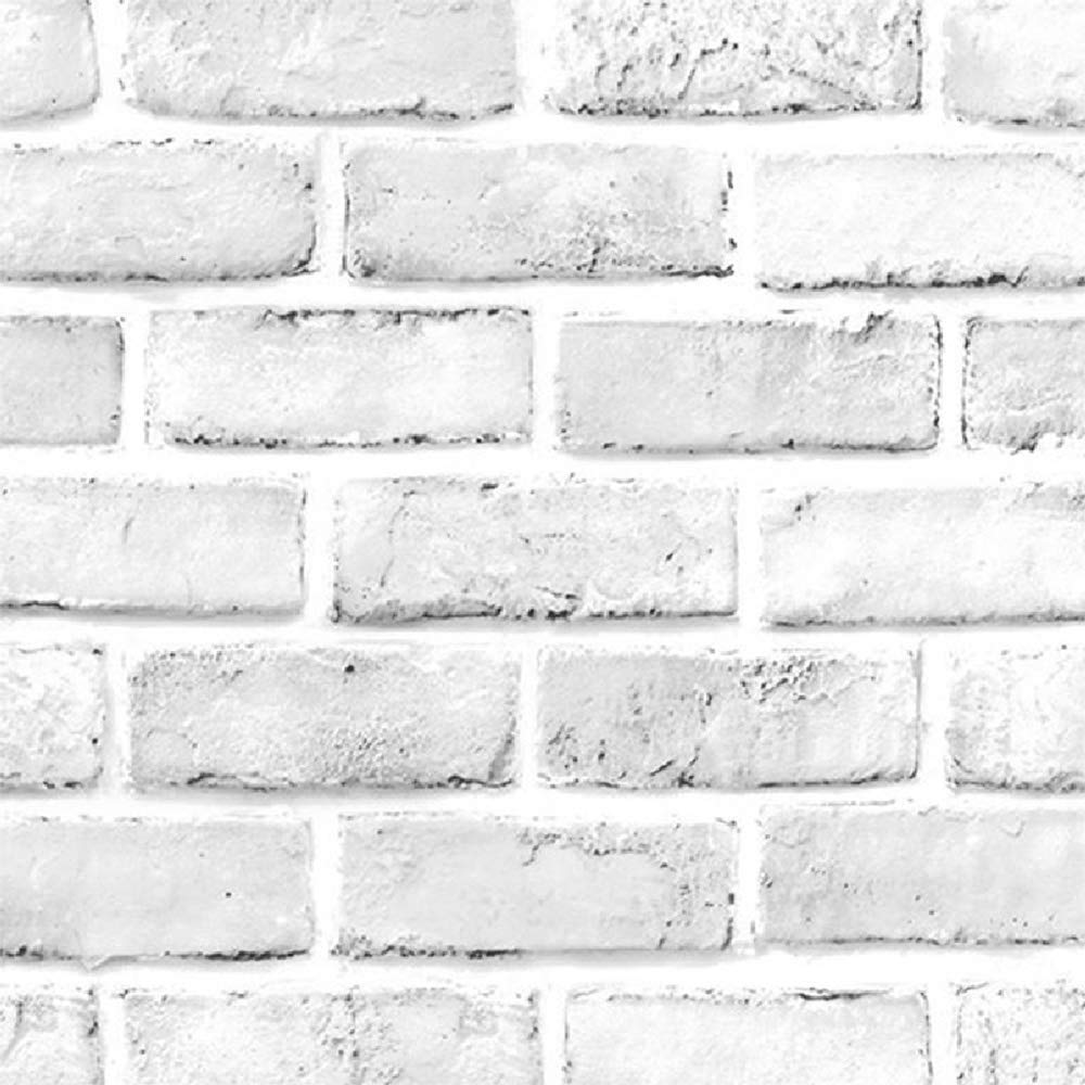 45CMX10M Vinilo autoadhesivo Gris Blanco Papel tapiz de ladrillo 3D Mural para paredes de cocina Protector contra salpicaduras Baño Muebles para el hogar Calcomanía
