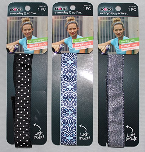 Super Comfort No Slip Grip Headwrap (Pack of 3) 20067tw