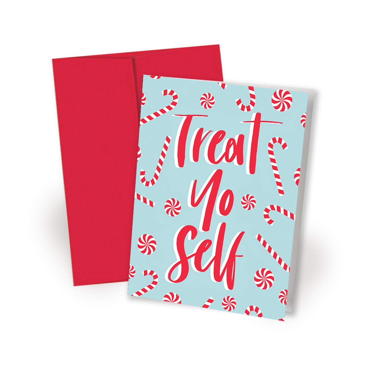 Amazon.com : TREAT YO SELF: Set of Premium Holiday Cards With Gift Card/Cash  Holder - Blank Greeting Card Box Set - Proudly Made in the USA By Palmer  Street Press (Set of