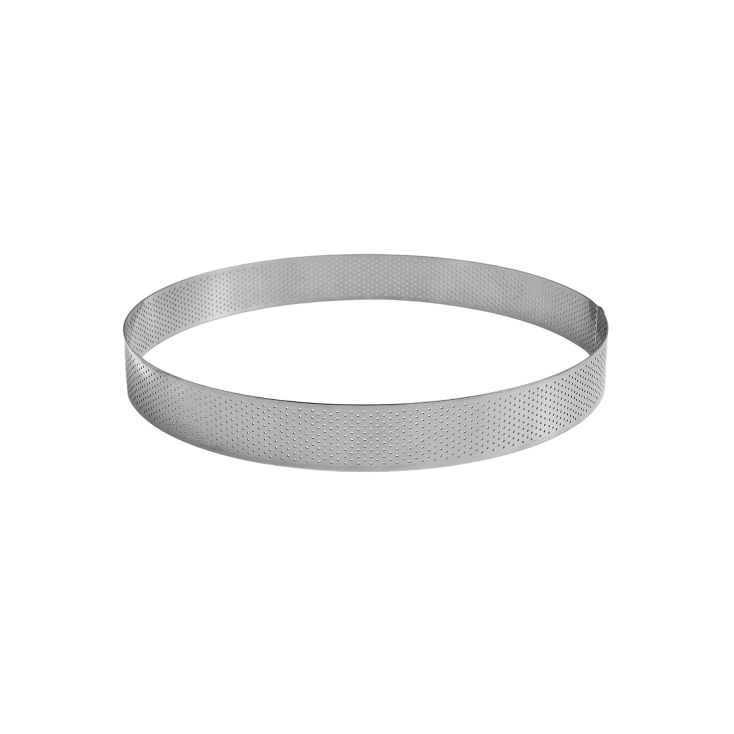 Gobel 865711 Perforated Pie Ring, Stainless Steel 18/22, Silver