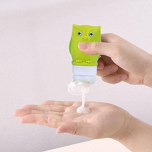 Miniatura 10 de Juego de botellas de viaje para líquidos, aprobado por la TSA a prueba de fugas, recipientes de viaje de silicona para champú, acondicionador,