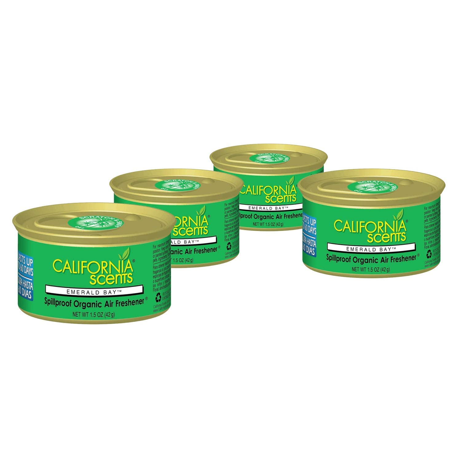 California Scents Air Freshener 4-Pack (Emerald Bay)