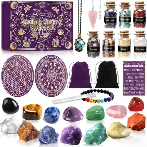 MWZEAUL Conjuntos de Cristales Curativos, Piedras Preciosas