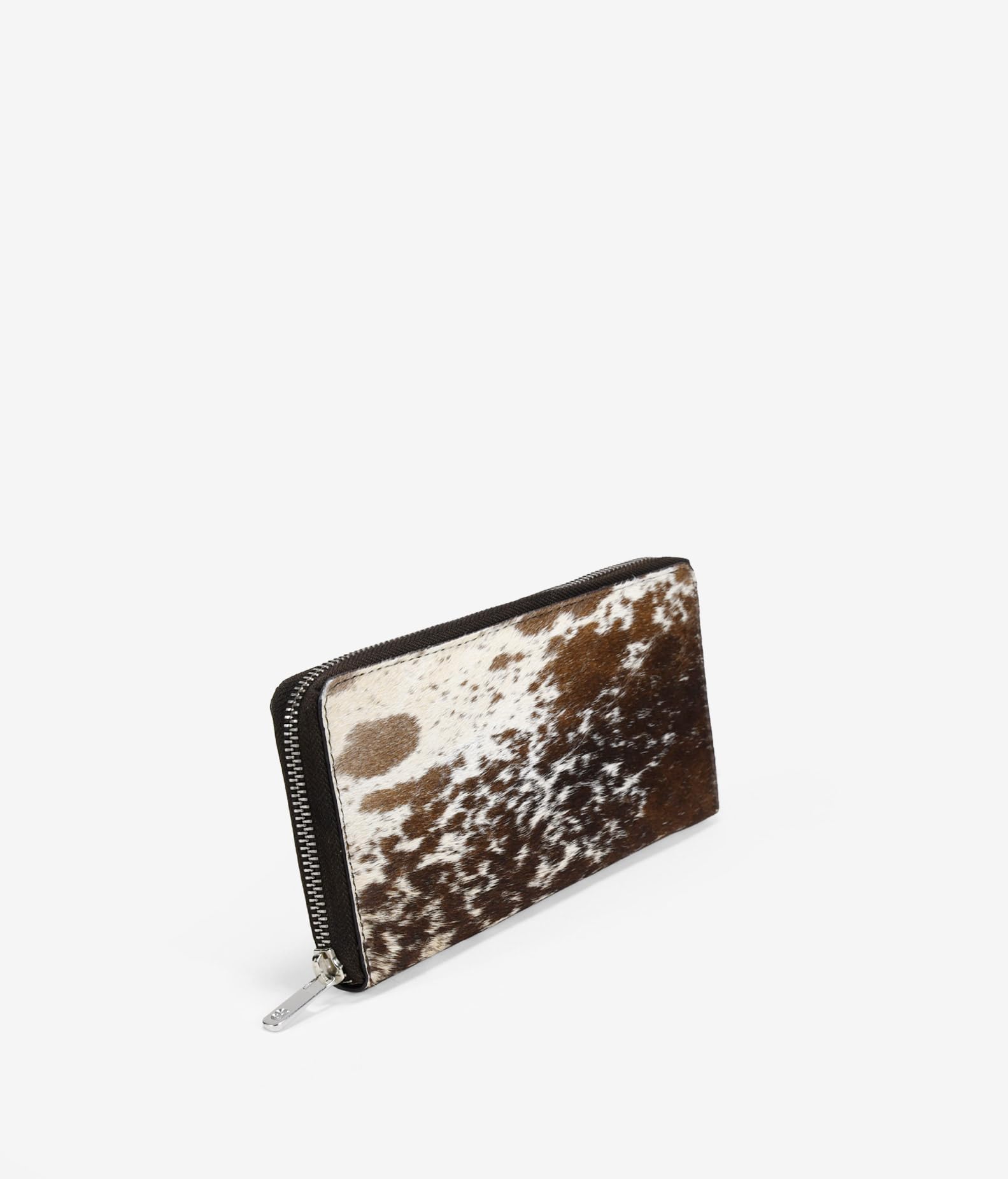 BOSANOVA Bolso de Hombro pequeño para Mujer en Piel con Pelo Estampado y Asas Finas de Colgar con Nudos Regulables. Cierre con imán. Vaca U