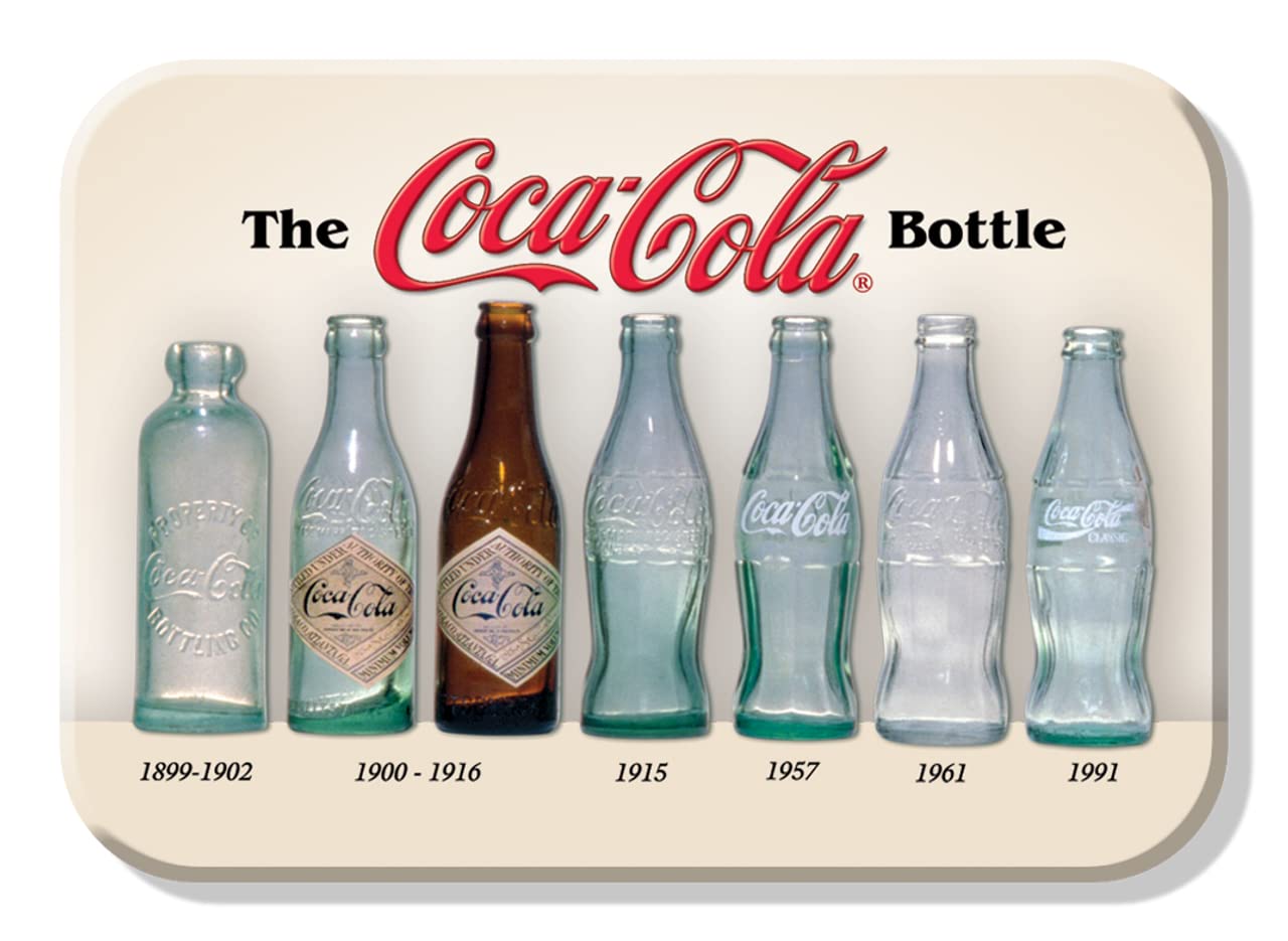 Desperate Enterprises Coke - Bottle History Refrigerator Magnet - Funny Magnets for Office, Home & School - Made in The USA
