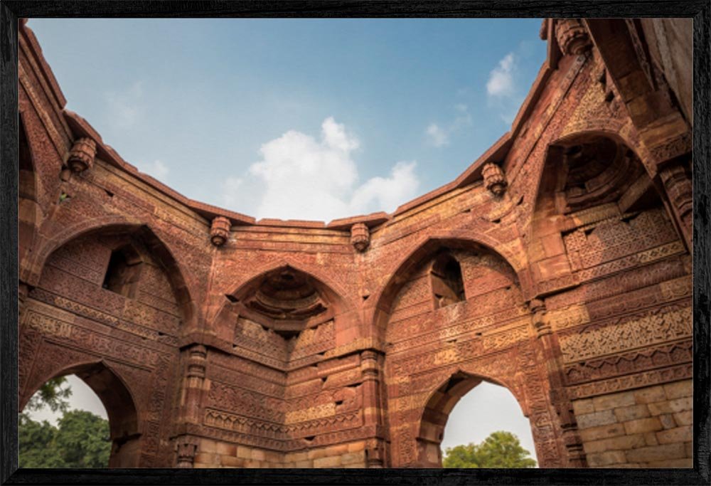Wall Art -‘Iltutmish Tomb’ -Delhi Cityscape -Fine Art Photography Print on Archival Canvas by Sanjay Marathe -16” x 24” (35.5cm x 53.3cm) with Classy Box Frame 17” x 25” x 1” (43.2cm x 63.5cm x 2.5cm) -Wall Décor for Homes, Offices, Hotel rooms, Lobbies, Hospitals