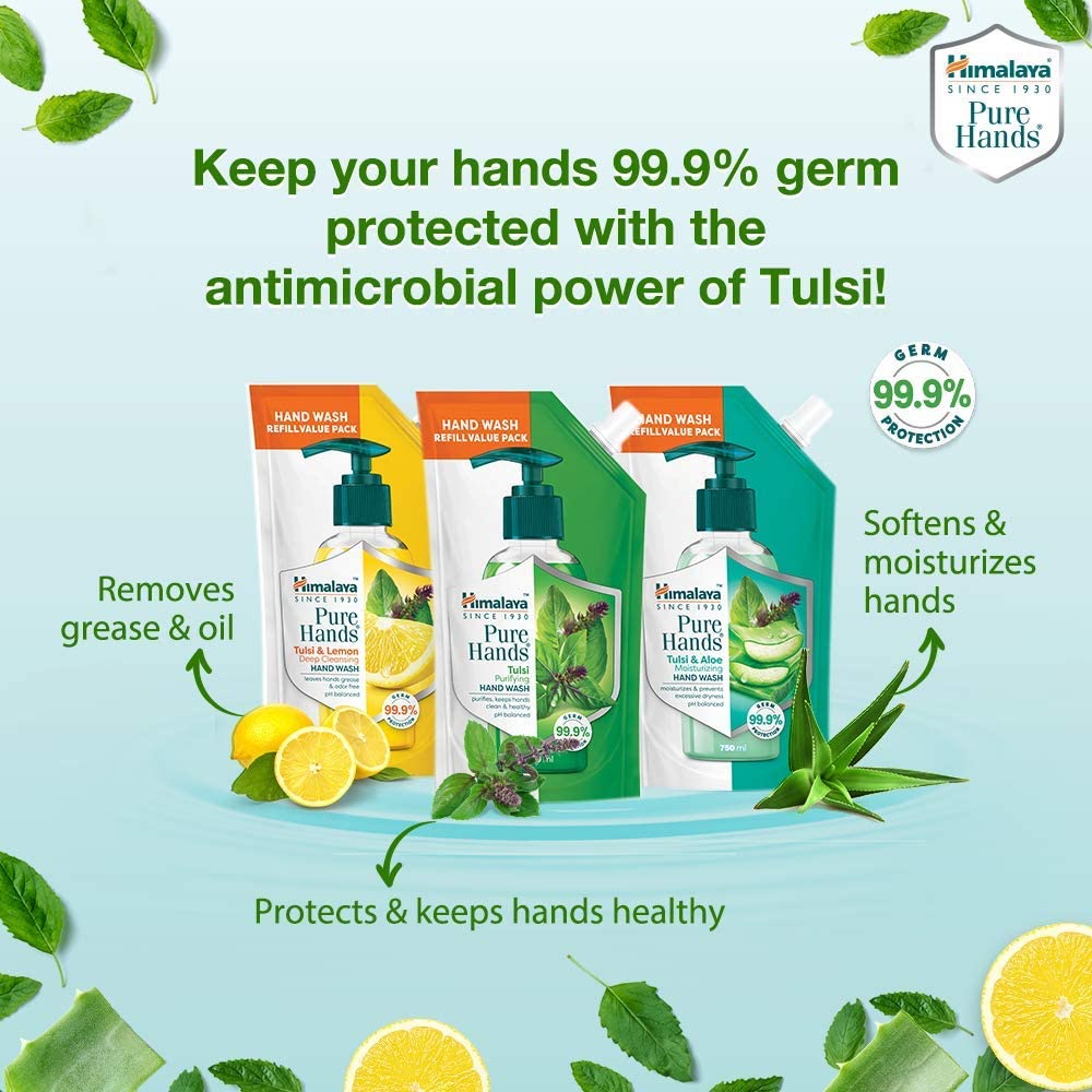 Himalaya Pure Hands Purifying Tulsi Hand Wash Pump 250 ml - Image 8 thumbnail