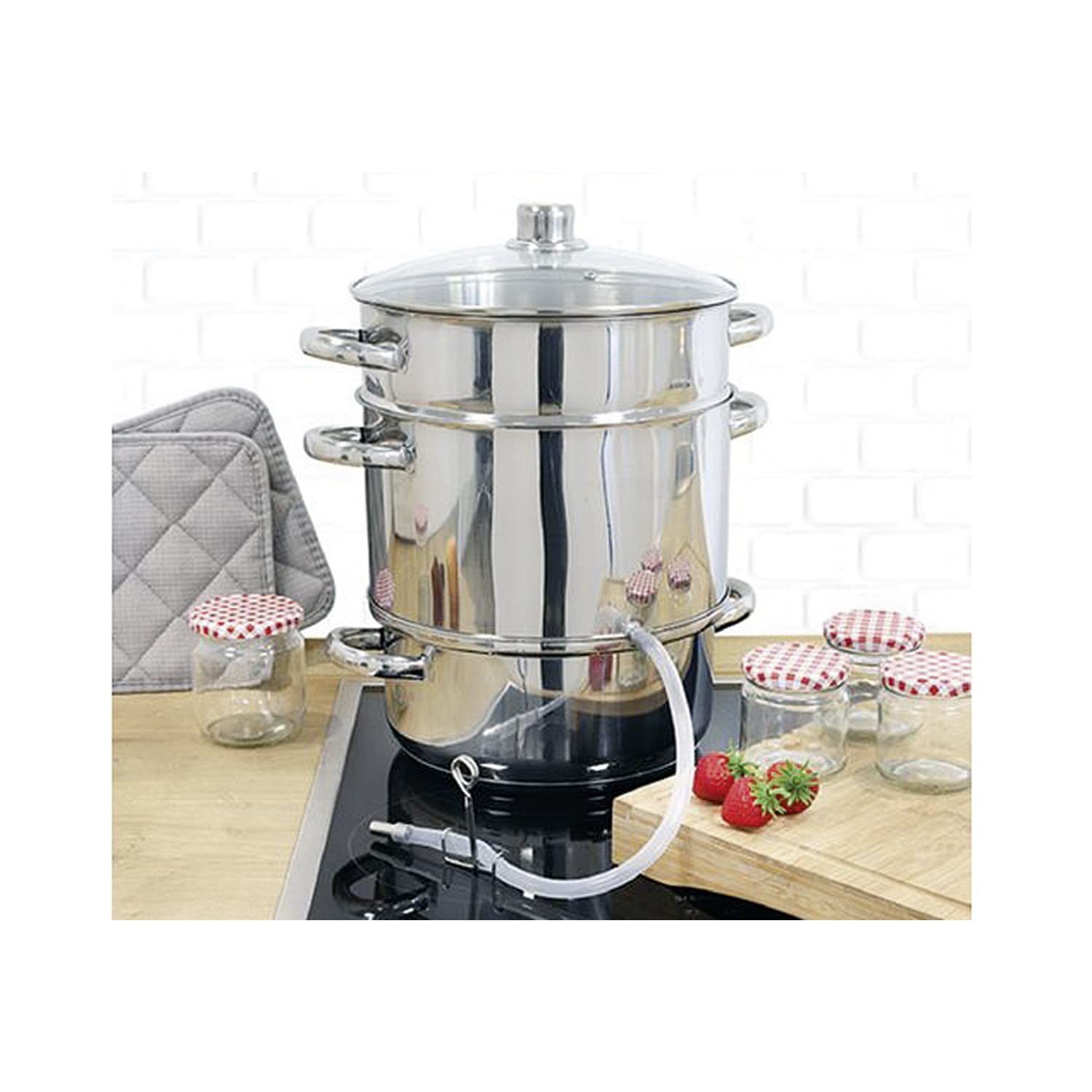 Haushalt International HI 22043 Edelstahl Entsafter 26cm
