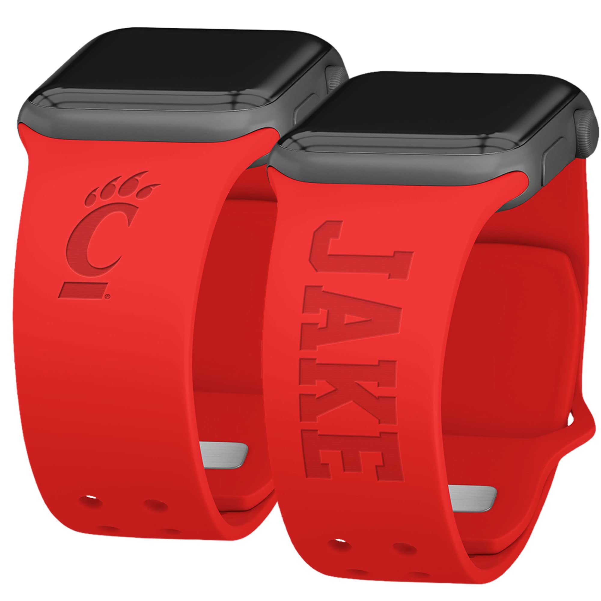 Affinity Bands Cincinnati Bearcats Custom Engraved Watch Band Compatible with Apple Watch (38/40/41mm)