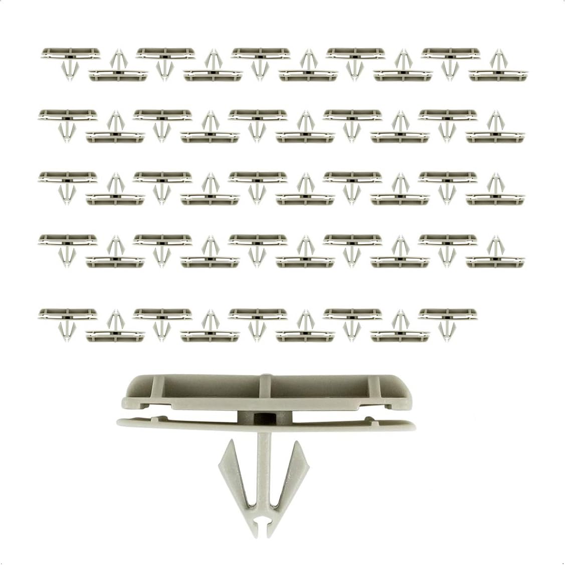 23181-6133A 50x for Jeep Fender Clips, Fender Flare Clips, for Jeep Wrangler Fender Clips Fit Jeep JK, JL, Liberty, Gladiator & Dodge Nitro, Replaces OEM #: 55157055-AA, 55157065-AA, 68039280-AA