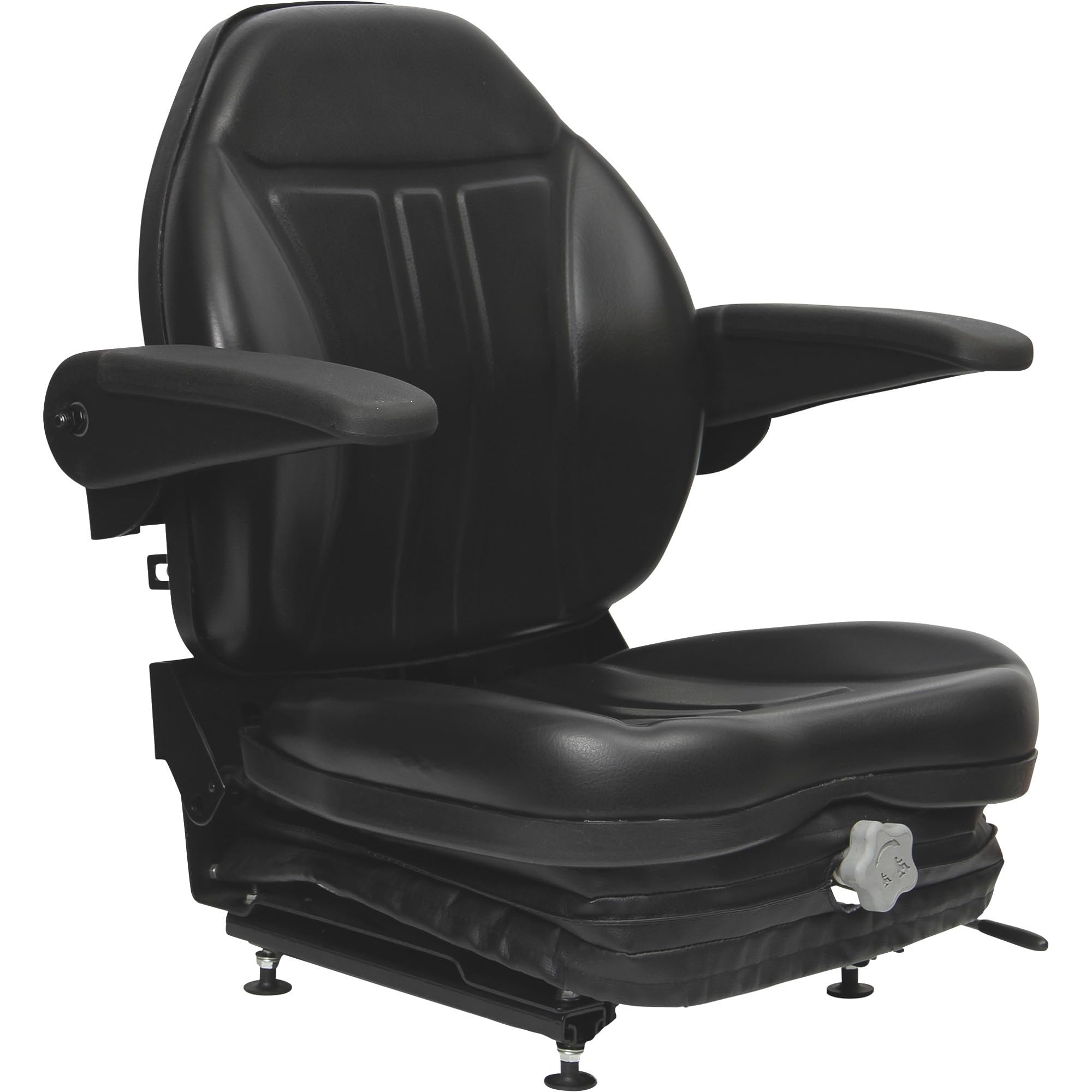 Black Talon Highback Suspension Seat with Folding Armrests - Black, Model Number 36O0OBK02UN