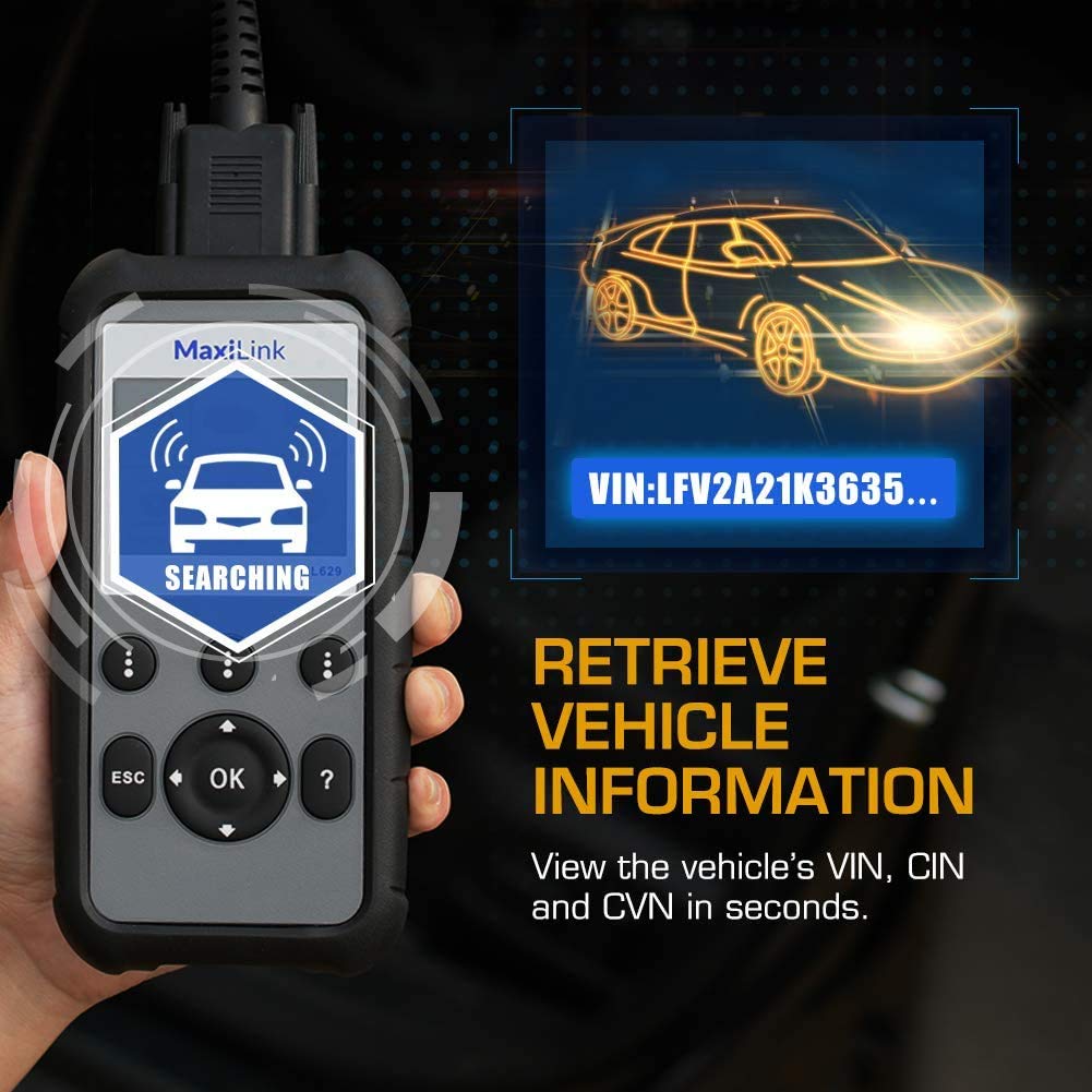 Autel Maxilink ML629 OBD2 Scanner Diagnostica Auto OBDII Trasmissione del Motore SRS ABS Ricerca DTC Prova Pronta