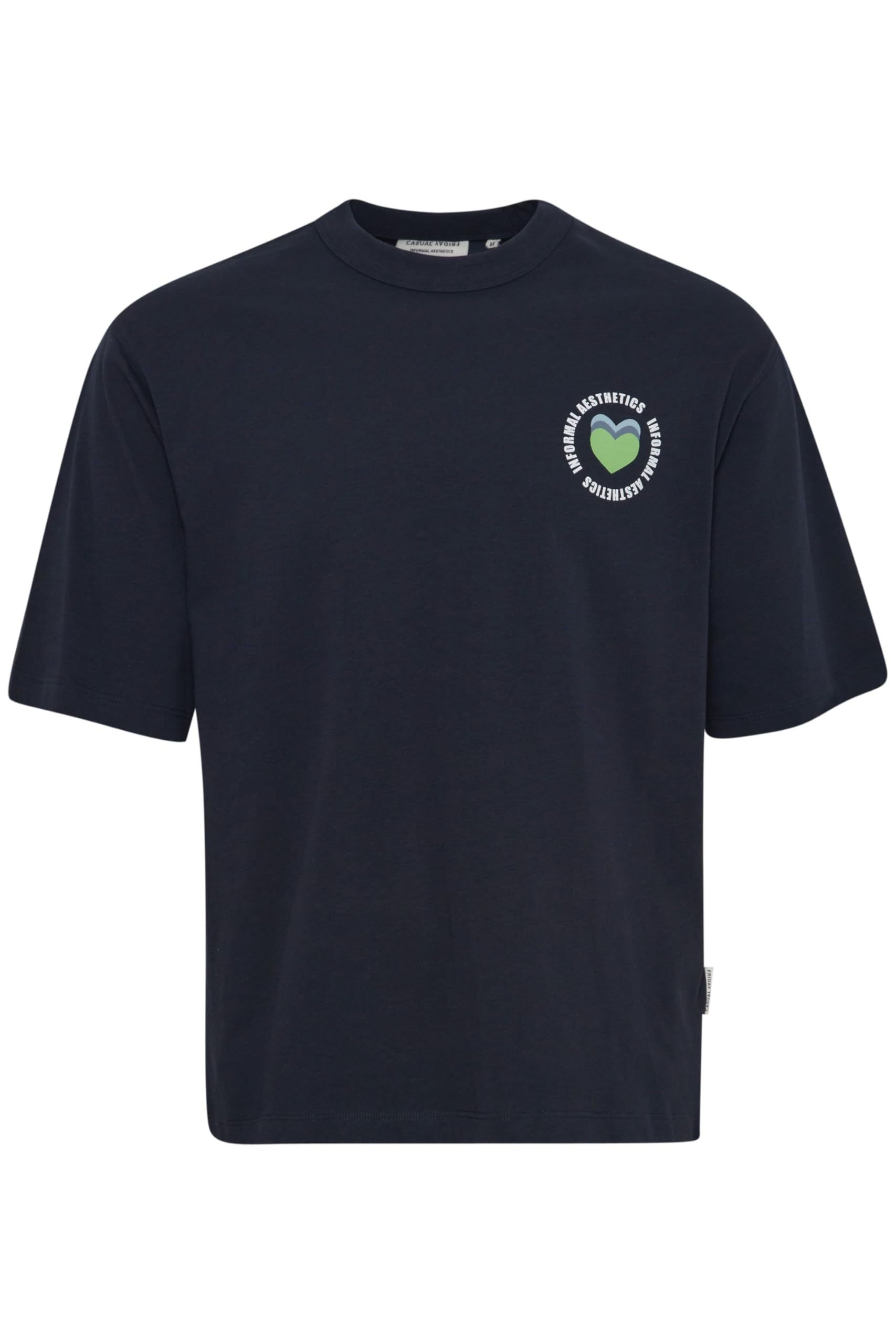 CASUAL FRIDAY CFTue Relaxed fit Tee with Chest Print Herren T-Shirt Shirt Rundhals 100% Baumwolle Relaxed fit