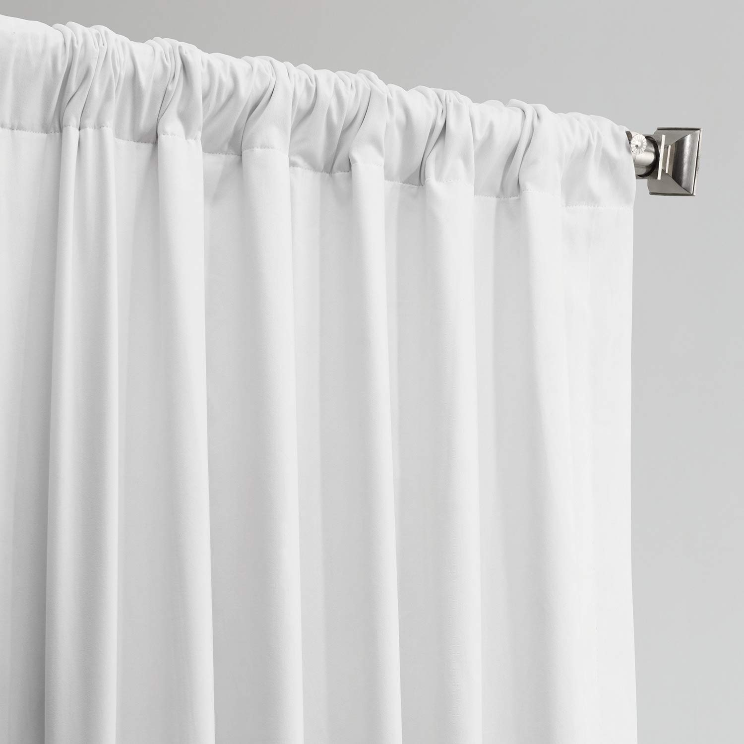 HPD Half Price Drapes Half Price Drapes PRCT-BO01B-96 Solid Cotton Blackout Curtain, Fresh Popcorn, 50 x 96 Inches - Image 3