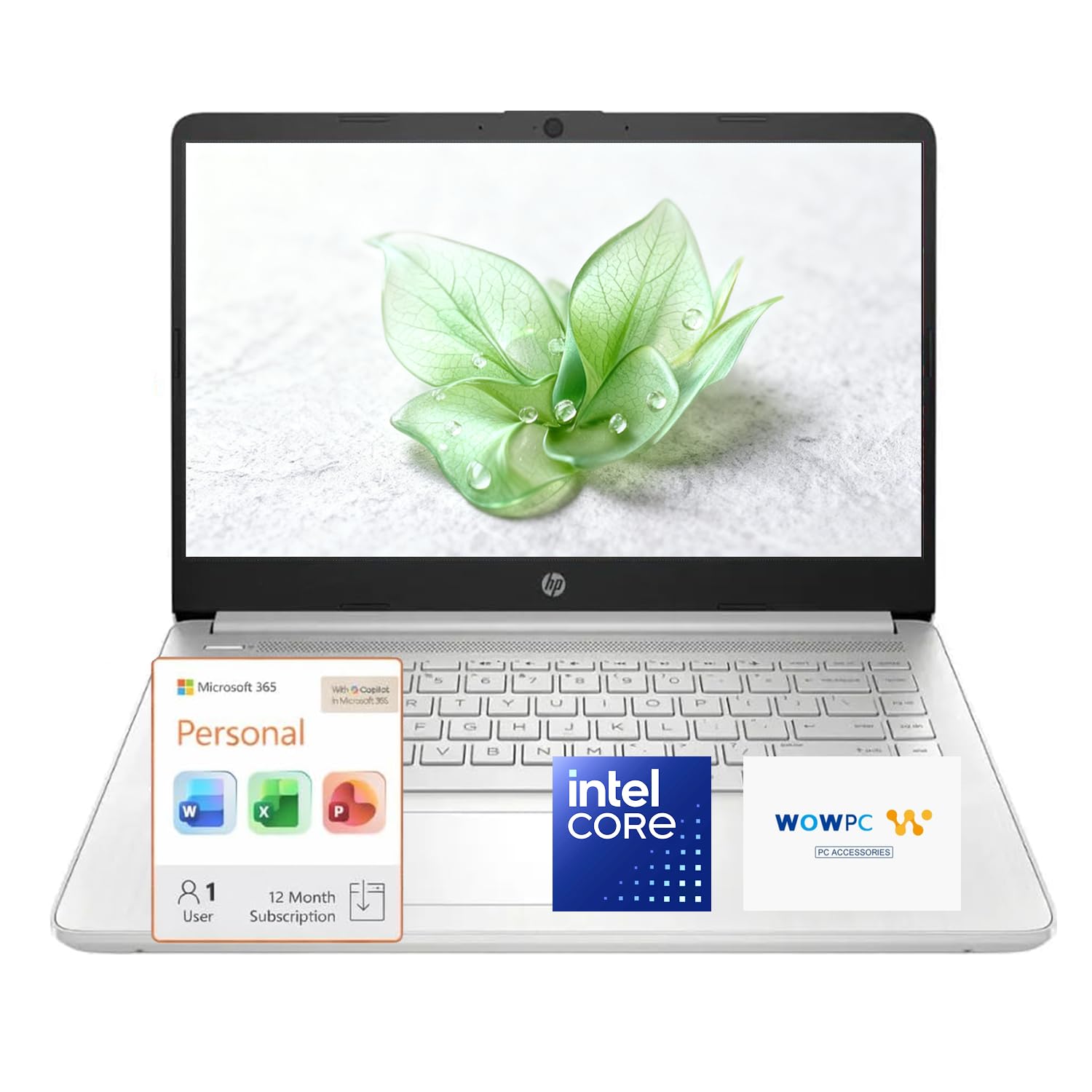 HP 14 Inch Laptop, 2027 Edition, Intel N150 Processor, 4GB DDR5 RAM, 128GB SSD, 1TB Cloud Storage, Windows 11 with Microsoft 365