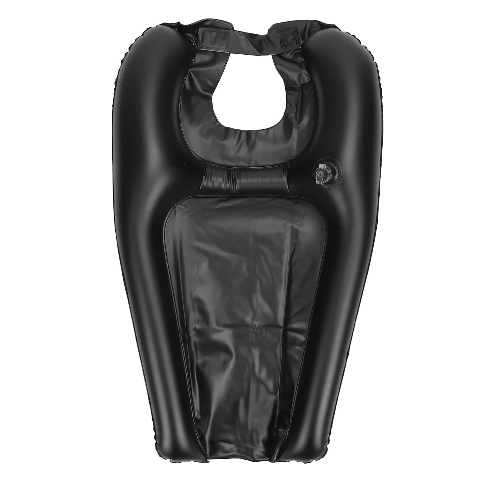 Lavacabezas Inflable Portátil para Lavado de Cabello, PVC, Negro, para Personas Mayores, Discapacitados y Niños