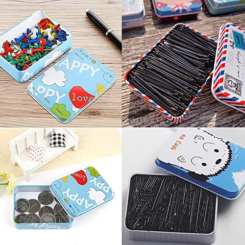 5 Pezzi Scatola Rettangolare in Metallo, Scatola