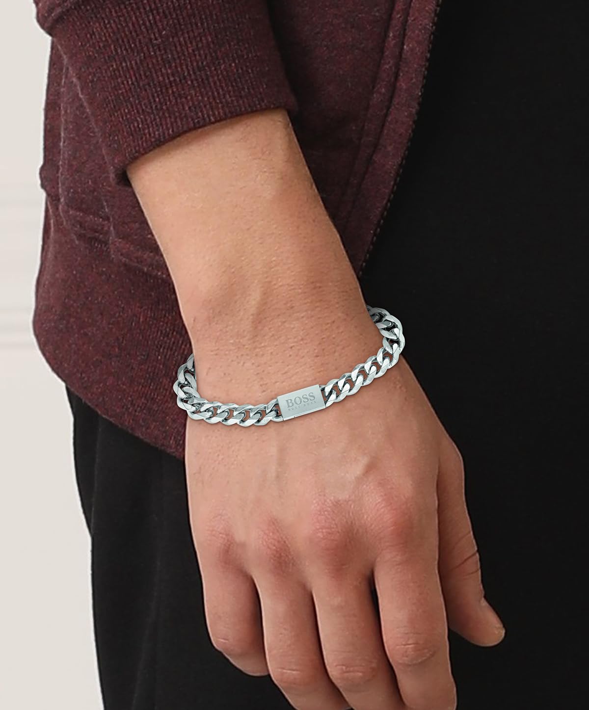 BOSS Jewelry Gliederarmband für Herren Kollektion CHAIN LINK verfügbar aus 2 Grösse