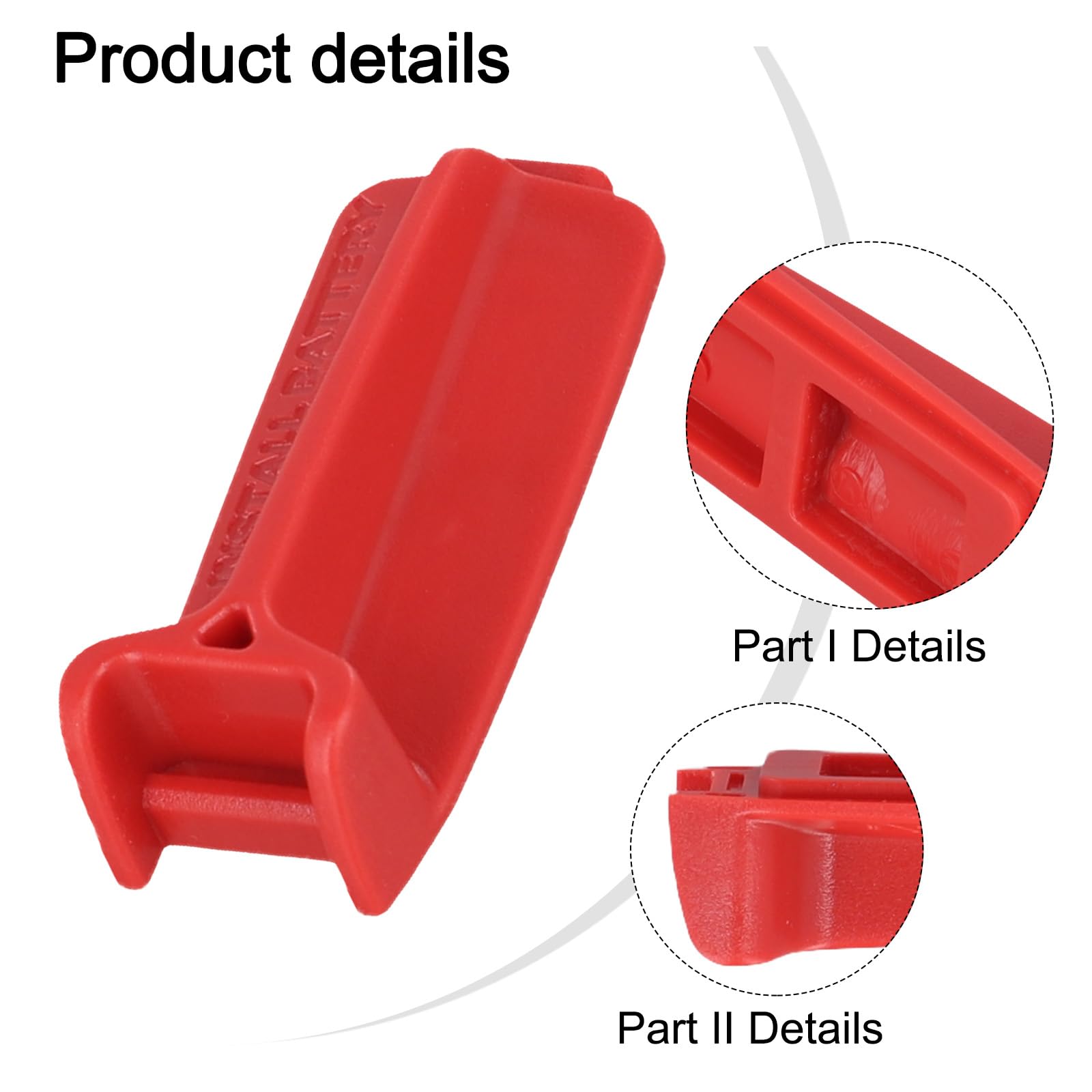 Cubierta de batería de repuesto para batería de bicicleta, cubierta de terminal de batería, cubierta de asiento de batería de bicicleta para paquete de batería Sram 4,8 cm x 1,3 cm (cubierta de