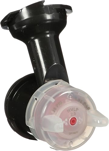 Miniatura 10 de 3M Performance Gravity HVLP Kit de recambio de cabezal atomizador 26720, tamaño 2.0, rojo, para uso con pistola rociadora 3M Performance y vasos de