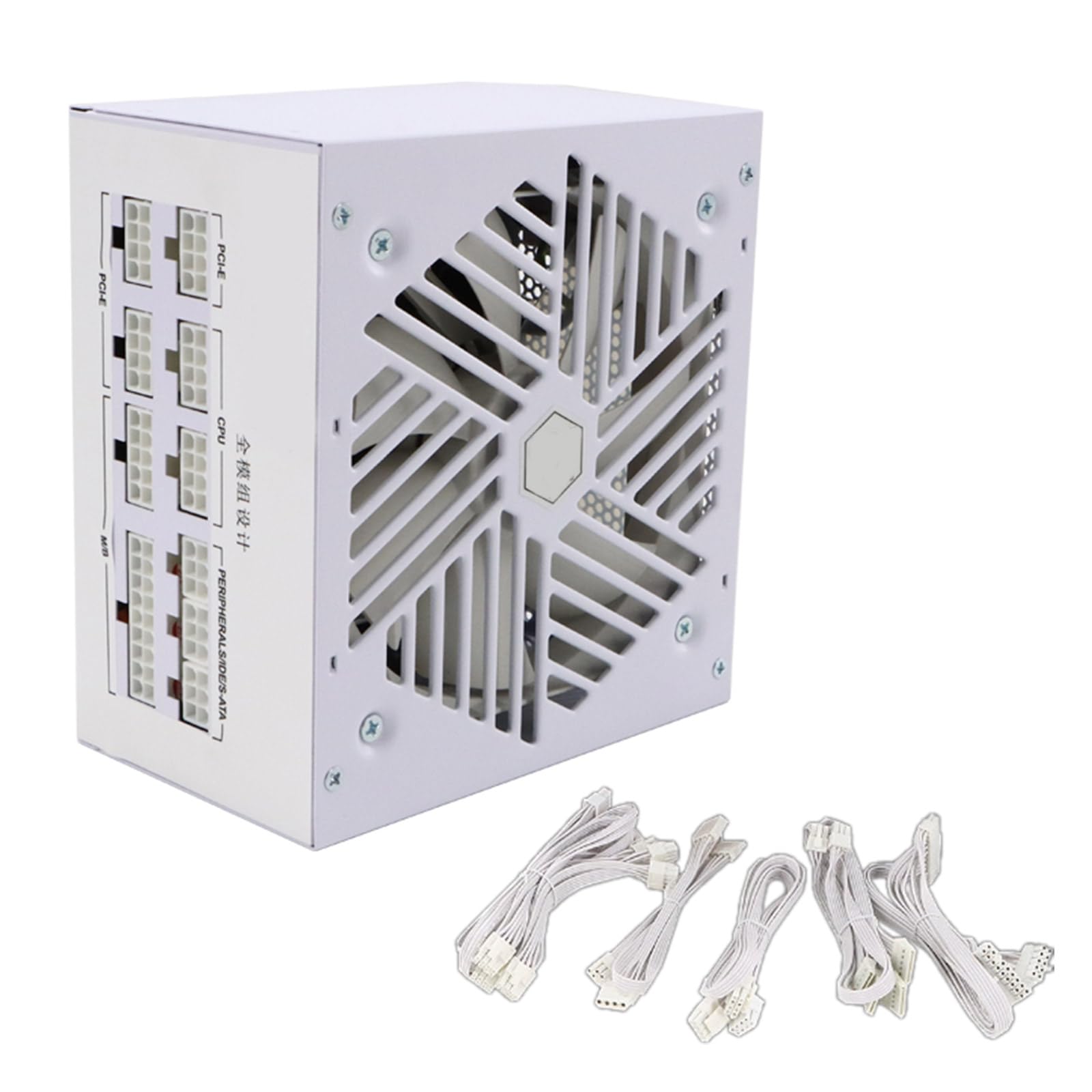 850W Gaming Power Supply Full Modulars Gestione dei cavi Silenzioso 120mm Cuscinetto Idraulico Ventilatore Completamente Modulari Alimentazione