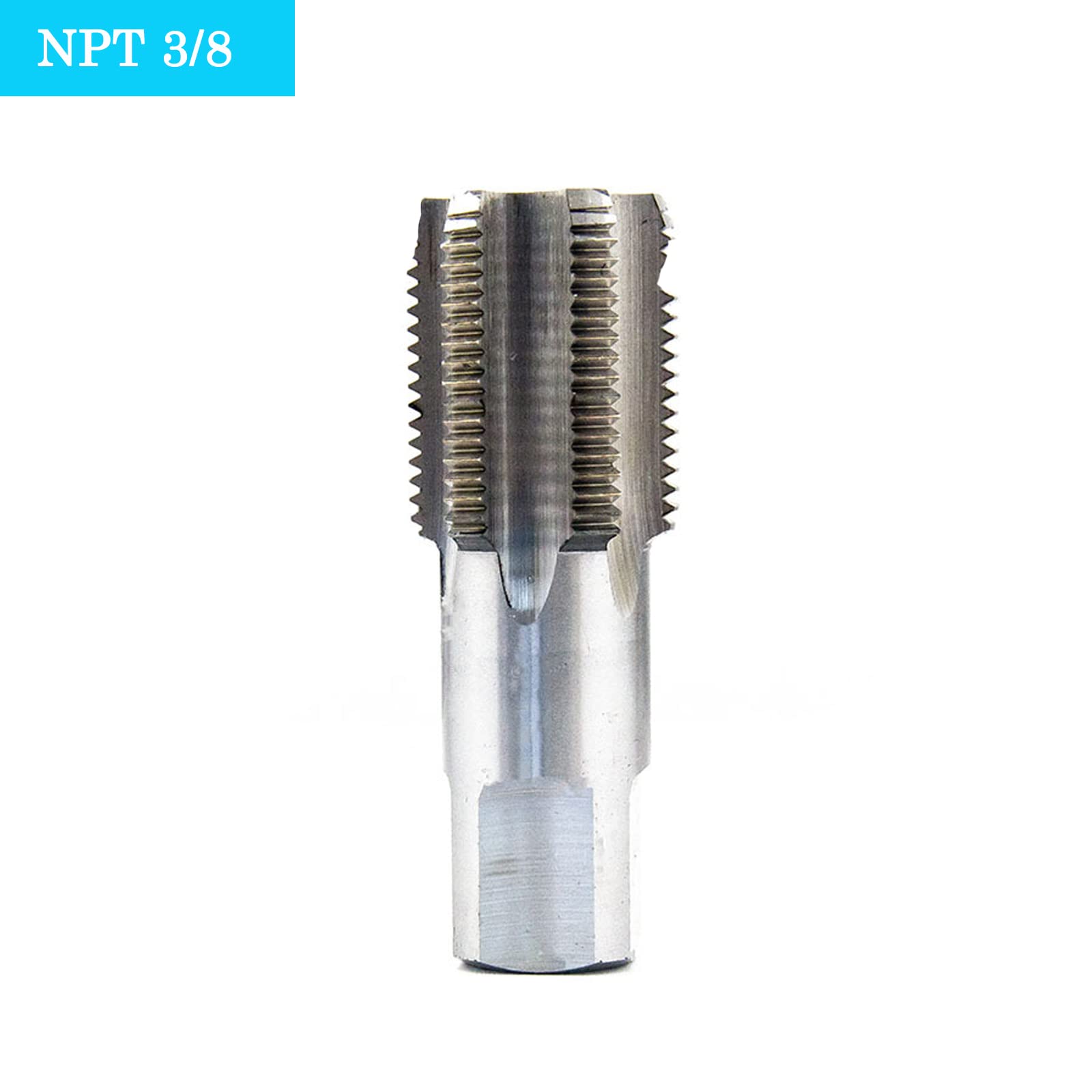 3/8" - 18 NPT Rubinetto con filettatura conica per tubi, Rubinetto per filettatura di tubi in acciaio ad alta velocità, Rubinetti per filettatura con formazione del filetto