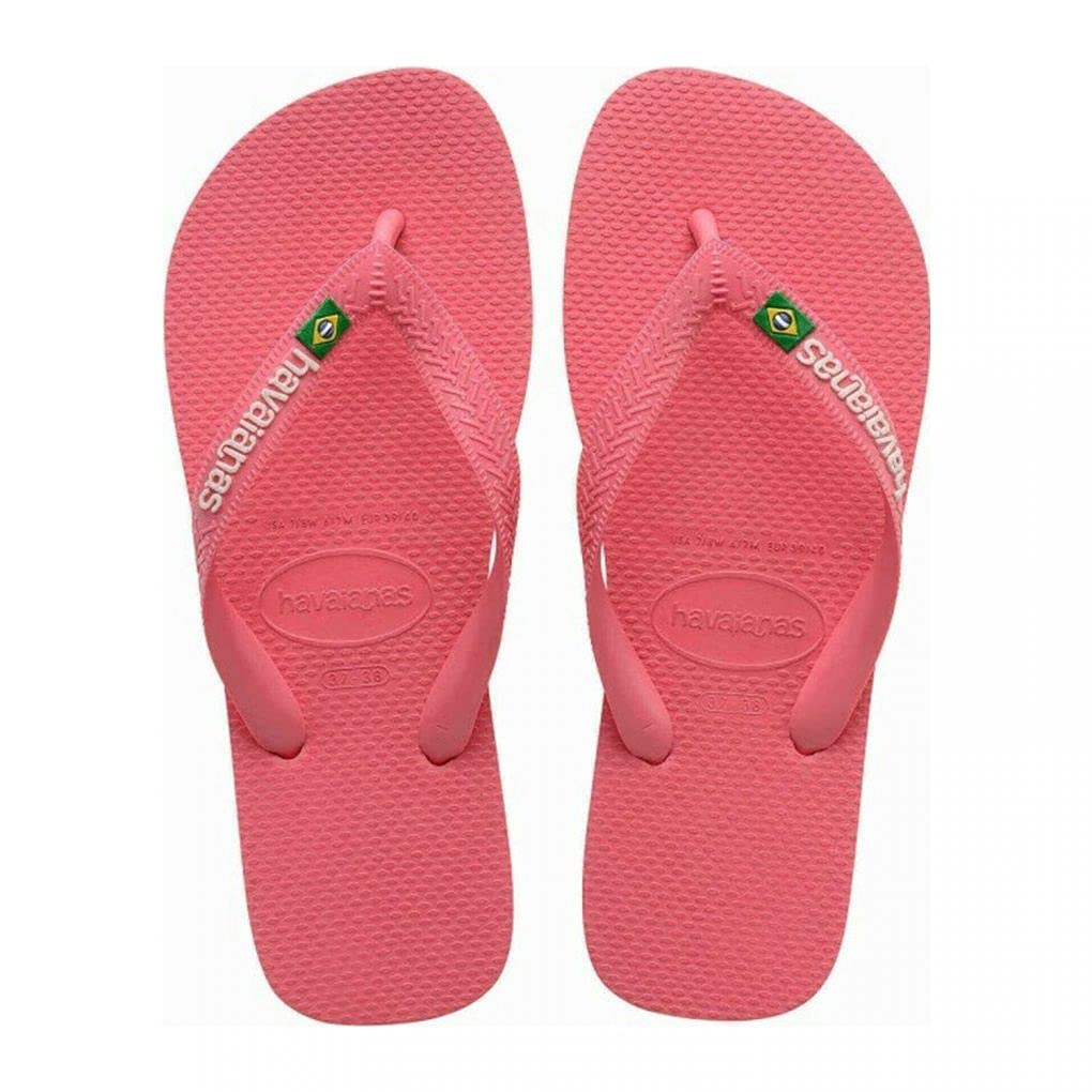 Havaianas - Brasil Logo, Infradito Iconiche, Comode E Resistenti, Strisce con la Bandiera Del Brasile E Suola Antiscivolo Con Strisce Colorate, Unisex Adulti