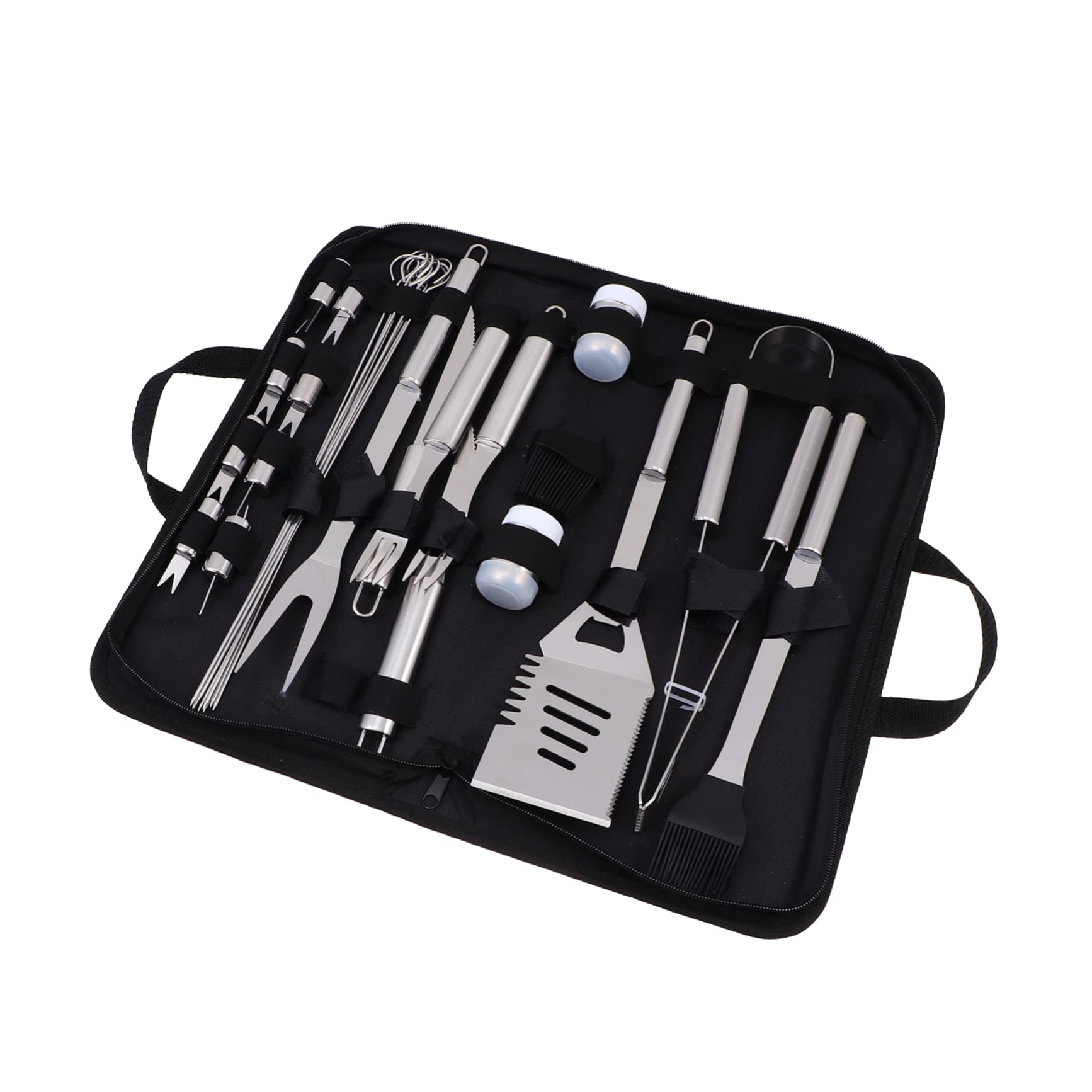PartyKindom Acciaio Inox Per Barbecue Kit Utensili Barbecue Per Uso Domestico All Aperto Accessori Completi Per Grigliata