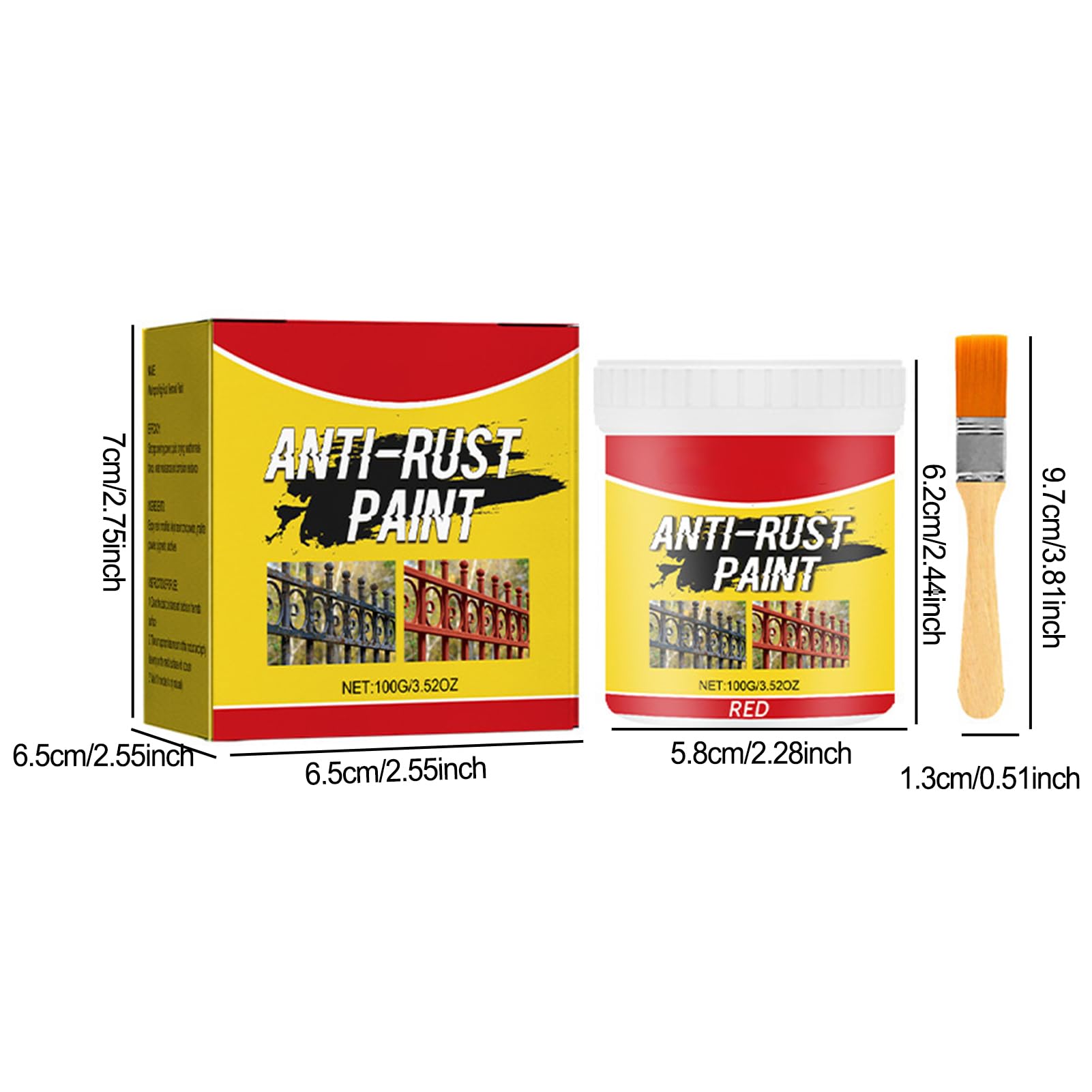 Convertitore Di Ruggine Multiuso - 100ml, Rimuove E Previene La Ruggine Su Metalli - Foto 3
