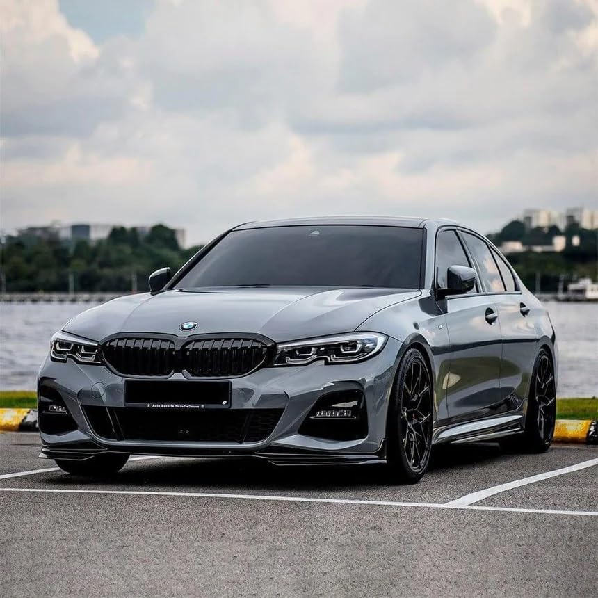 Image of CREON Wrap for Car & Bike Self Adhesive Wrap Sheet Sticker & Decal Roll Film Auto Car Vehical Air Release (1 feet x 5 feet, Dark Grey Glossy Wrap)