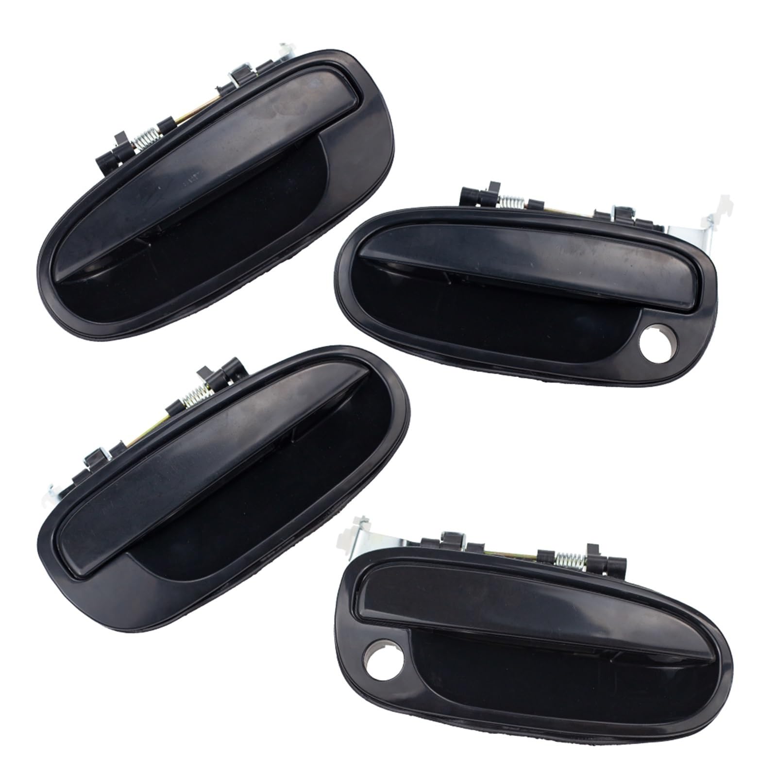 Dbckls 1Set (4Pcs) Vehicle Exterior Outer Door Handle For Hyundai For Matrix For Lavita 01-10 82660-17000 82650-17000 83660-17000 83650-17000 Outside Exterior Door Handle(1Set (4Pcs))