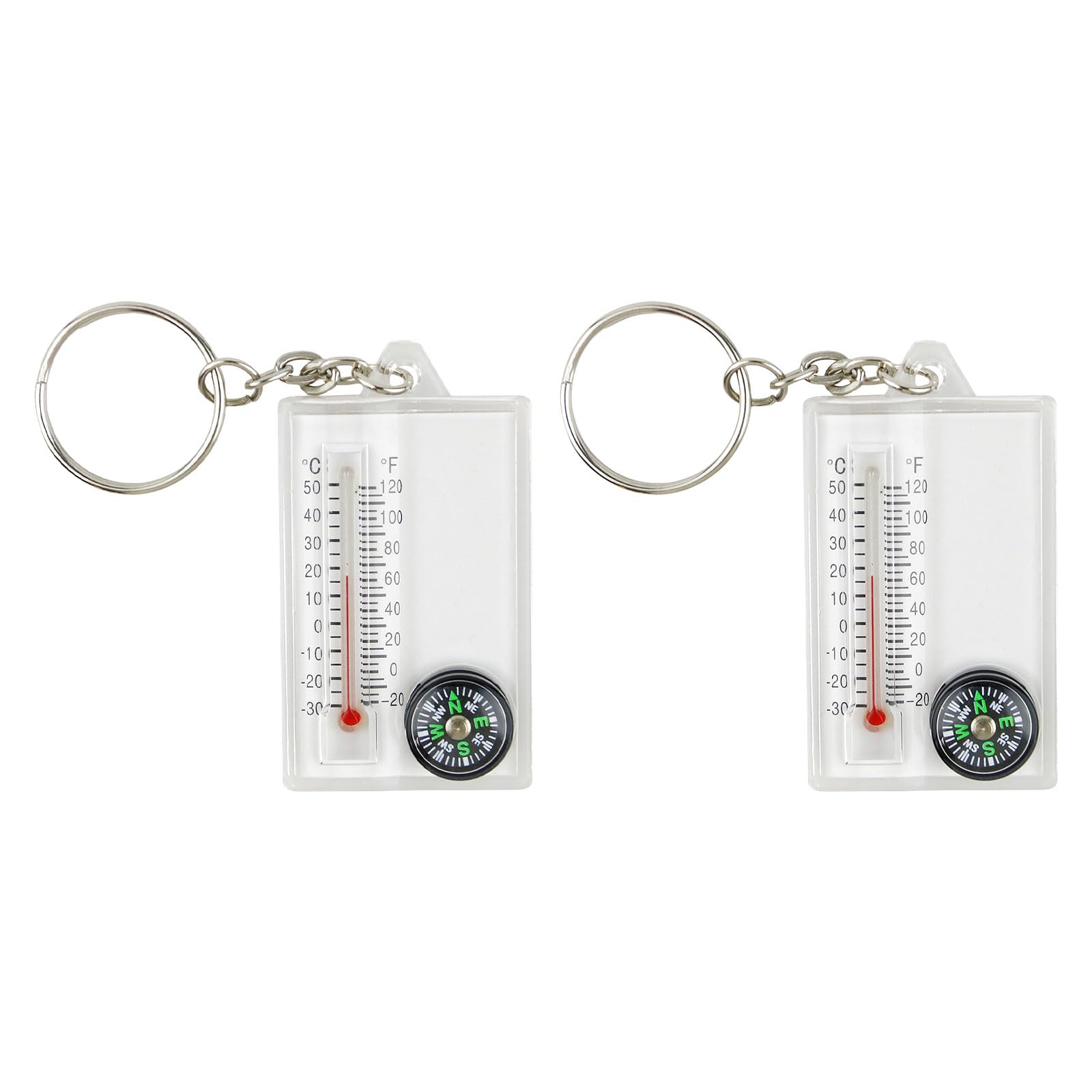 oringnat Pocket Survival Compasses Multifunction Compasses Thermometers Pocket Sized Compasses Pendant