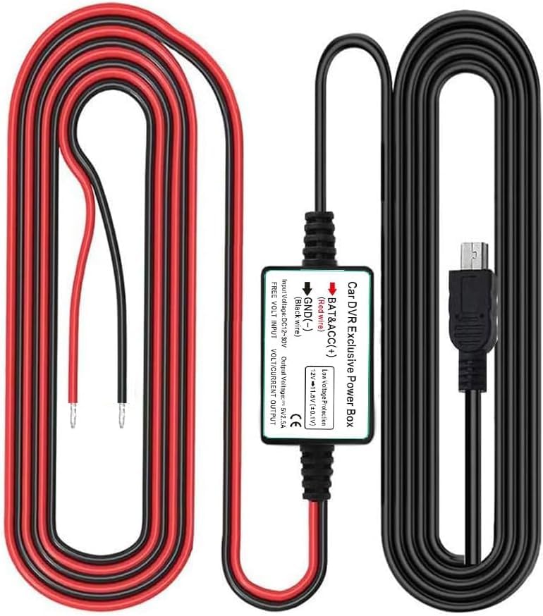 Kit de câbles pour caméra embarquée évitant la panne de batterie en mode parking
