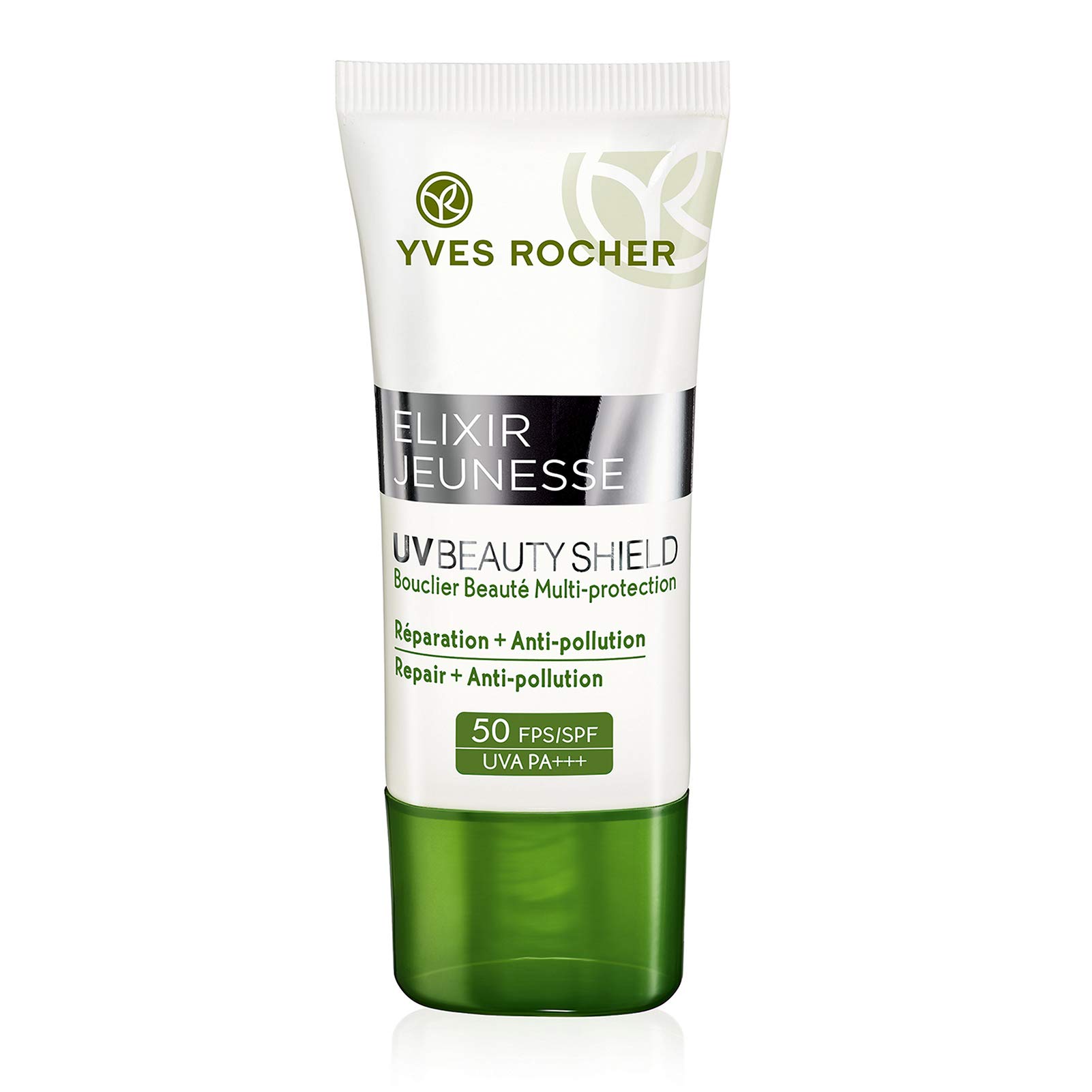 Yves RocherElixir Jeunesse Uvbeauty Shield Multi-Protection Repair + Anti-Pollution 50 SPF UVA PA+++, 30ml