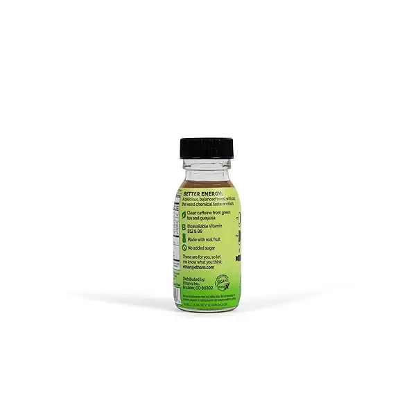 Ethan's Organic Clean Energy Shots Pineapple, Sugar Free Natural Pre-Workout Focus Boost, Gluten Free, Vegan, B6 & B12 Vitamin C with Green Tea Extract and Guayusa (2 Pack of 2oz Shots) 5