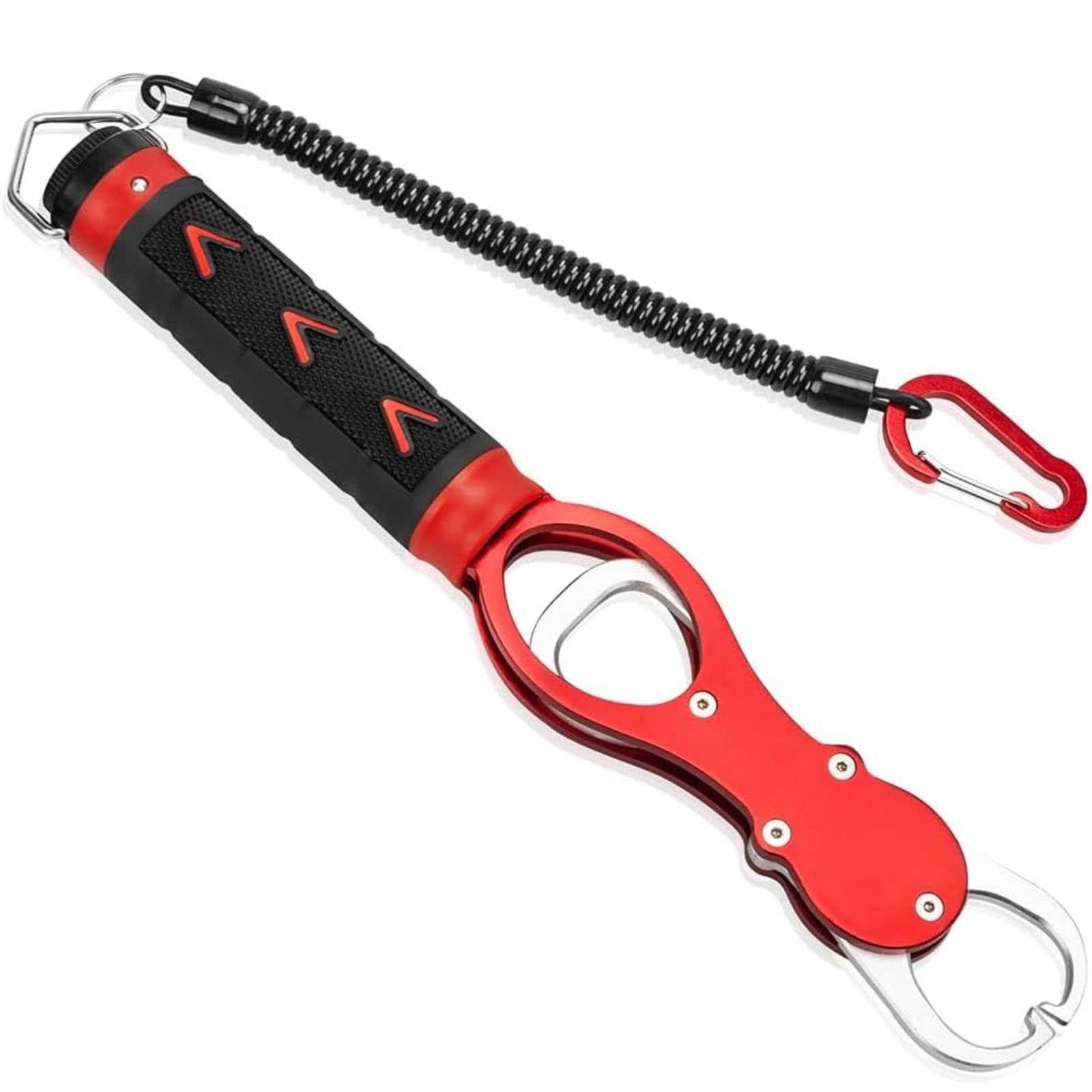 フィッシュグリップ 魚掴み器 計量機能付き 360度水平回転式 滑り止め 釣り具 便利 魚つかみ (1)